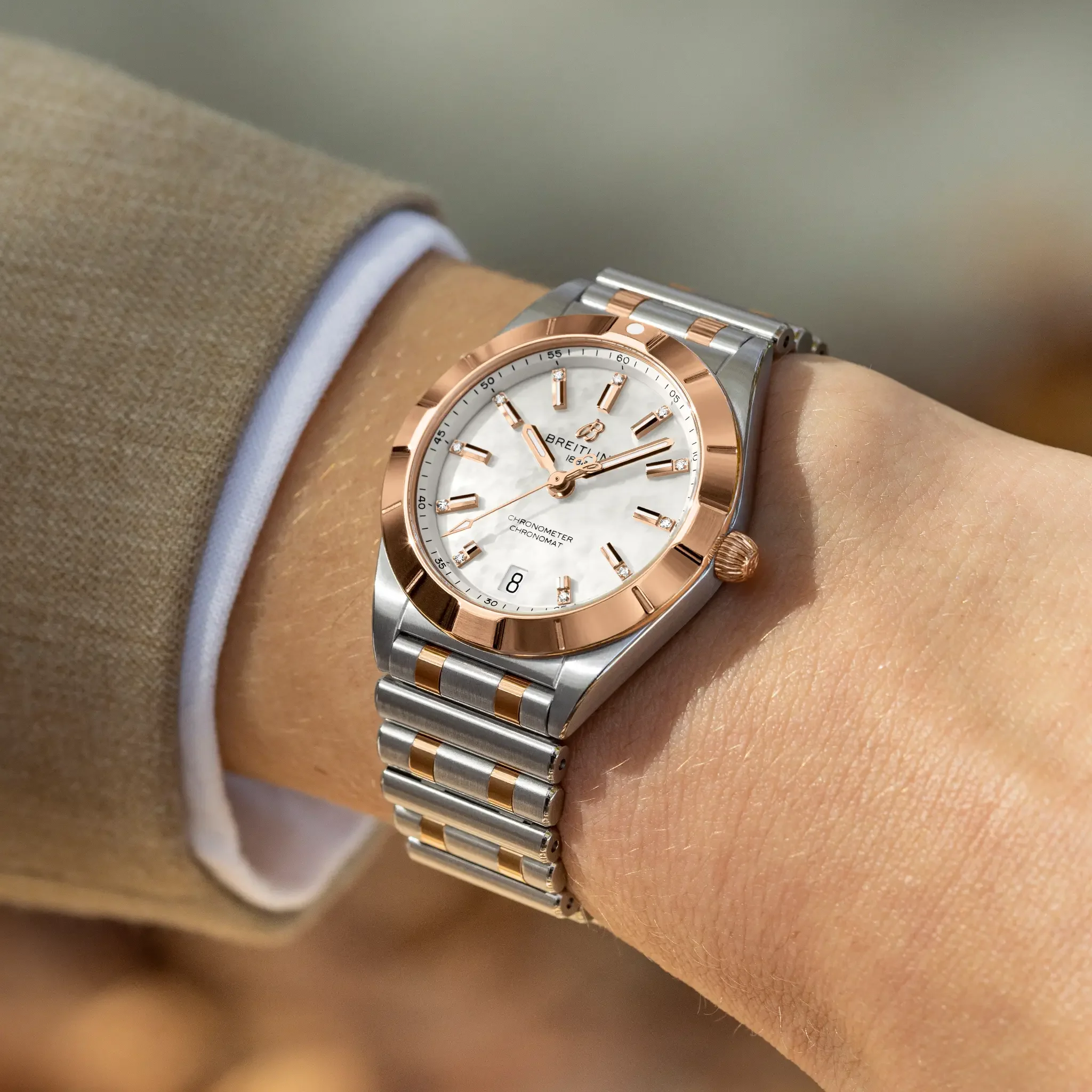 Breitling Chronomat 32 Watch with Diamonds - Image 5