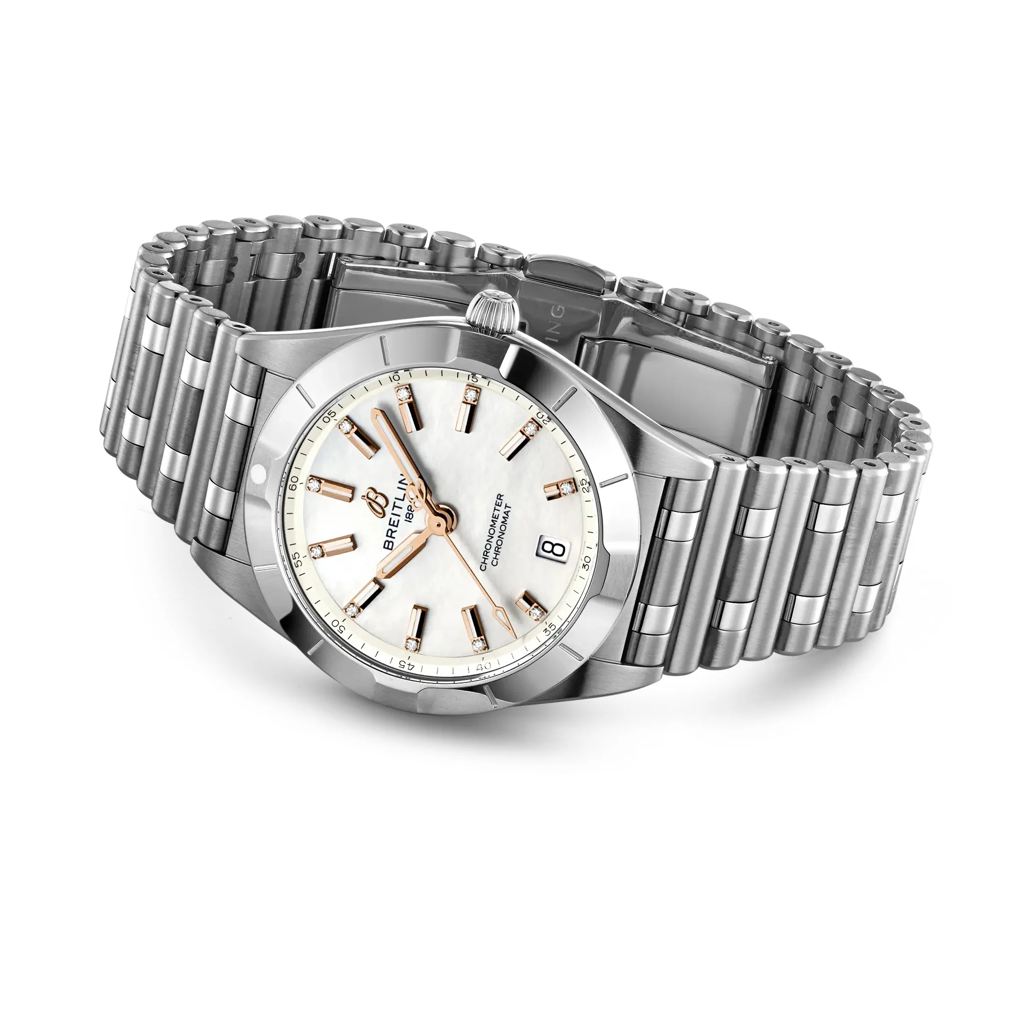 Breitling Chronomat 32 Watch with Mother of Pearl Dial - Image 2