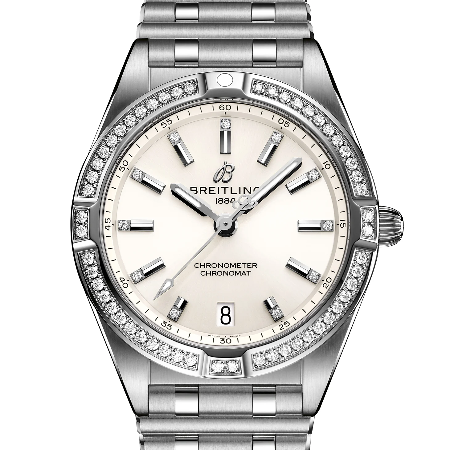 Breitling Chronomat 32 with Diamond Bezel - Image 3