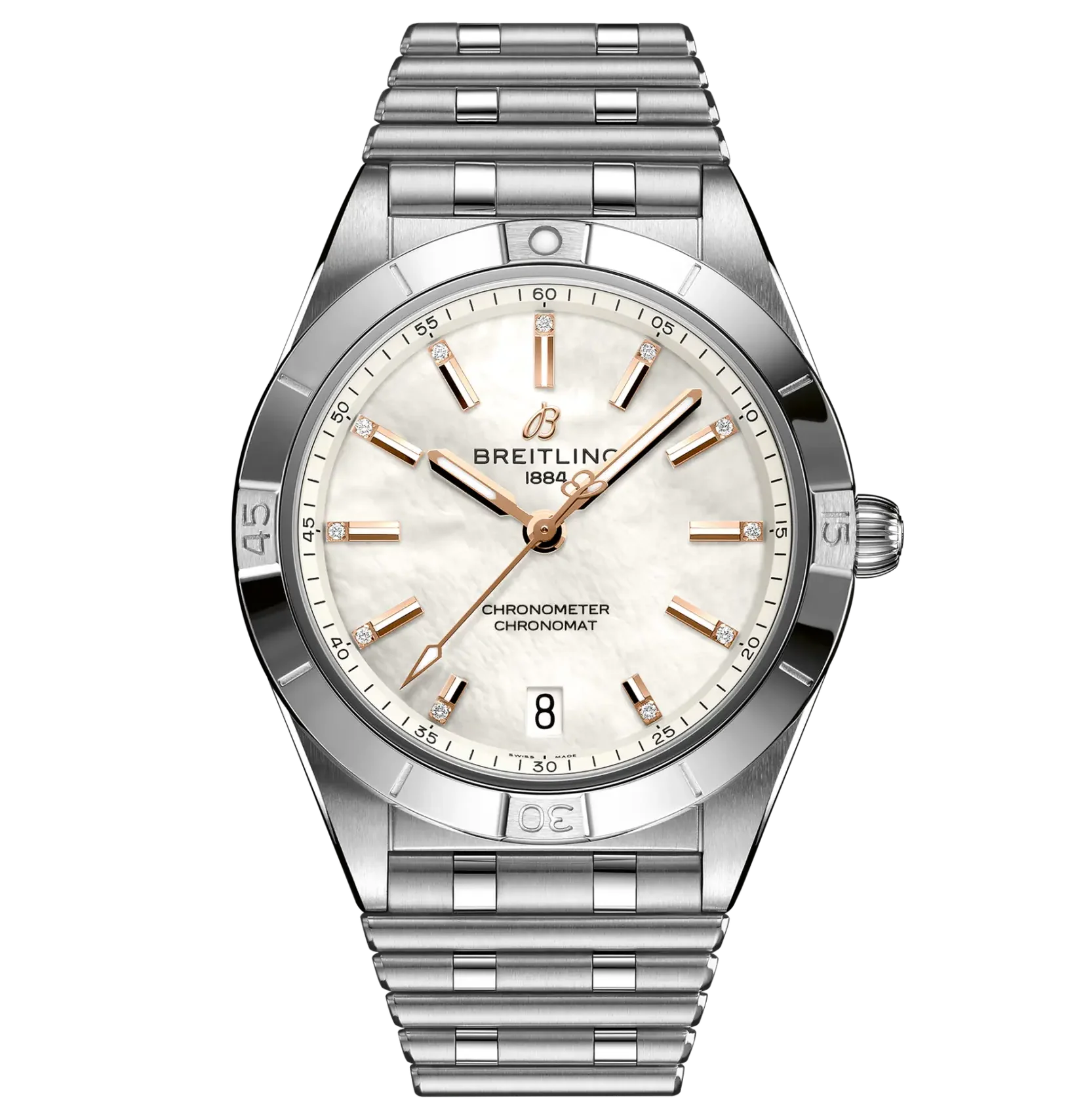 Breitling Chronomat Automatic 36 Watch with Diamonds