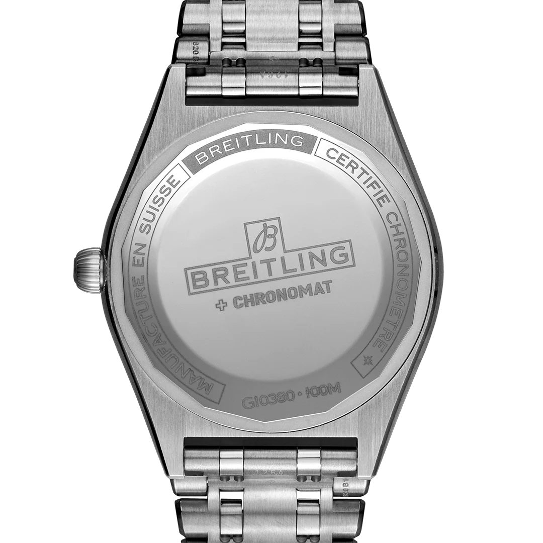 Breitling Chronomat Automatic 36 Watch with Stainless Steel & 18K White Gold Bracelet - Image 2