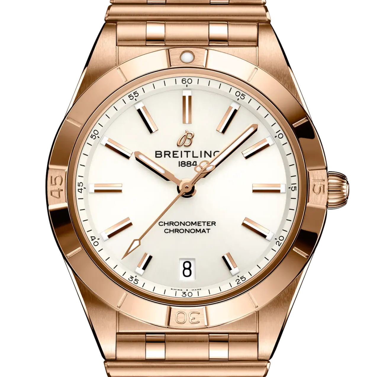 Breitling Chronomat Automatic 36 Watch with White Dial - Image 6