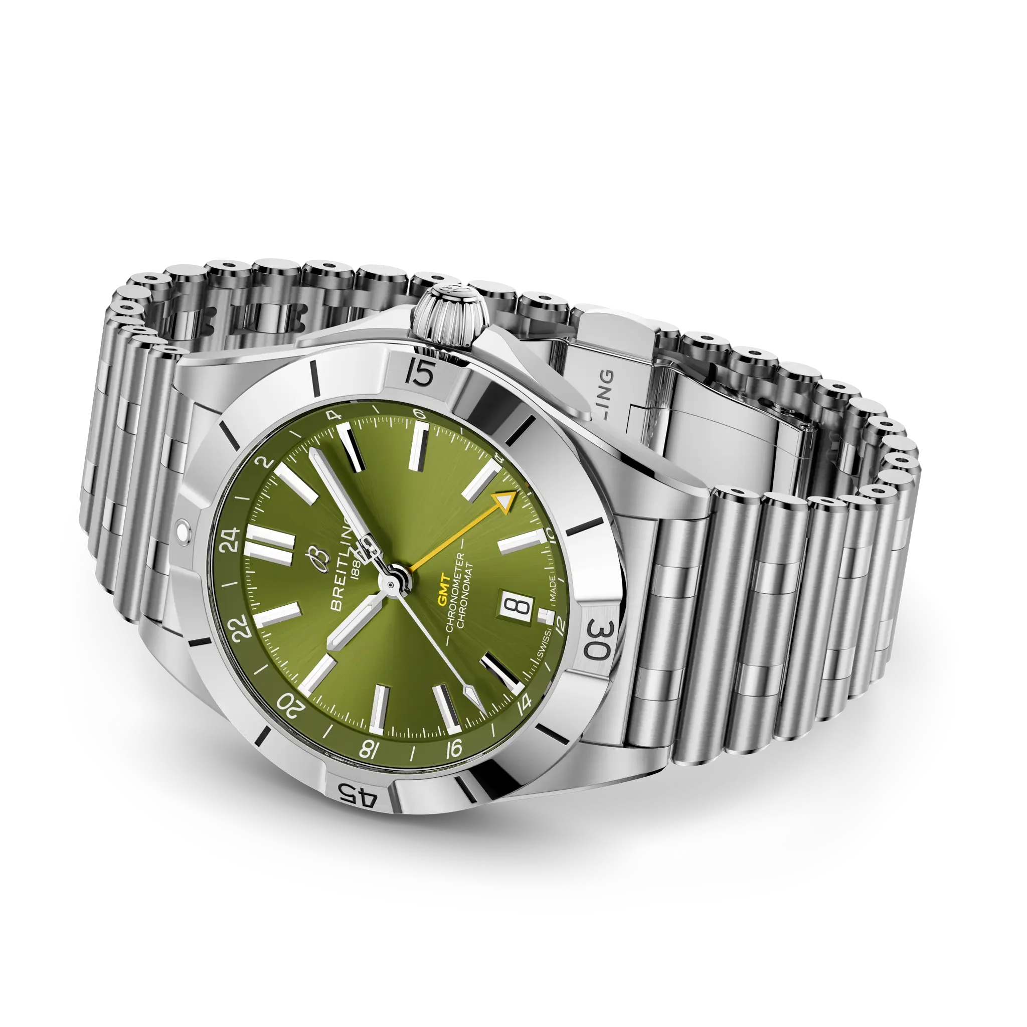 Breitling Chronomat Automatic GMT 40 Giannis Antetokounmpo Watch with Stainless Steel Bracelet - Image 3