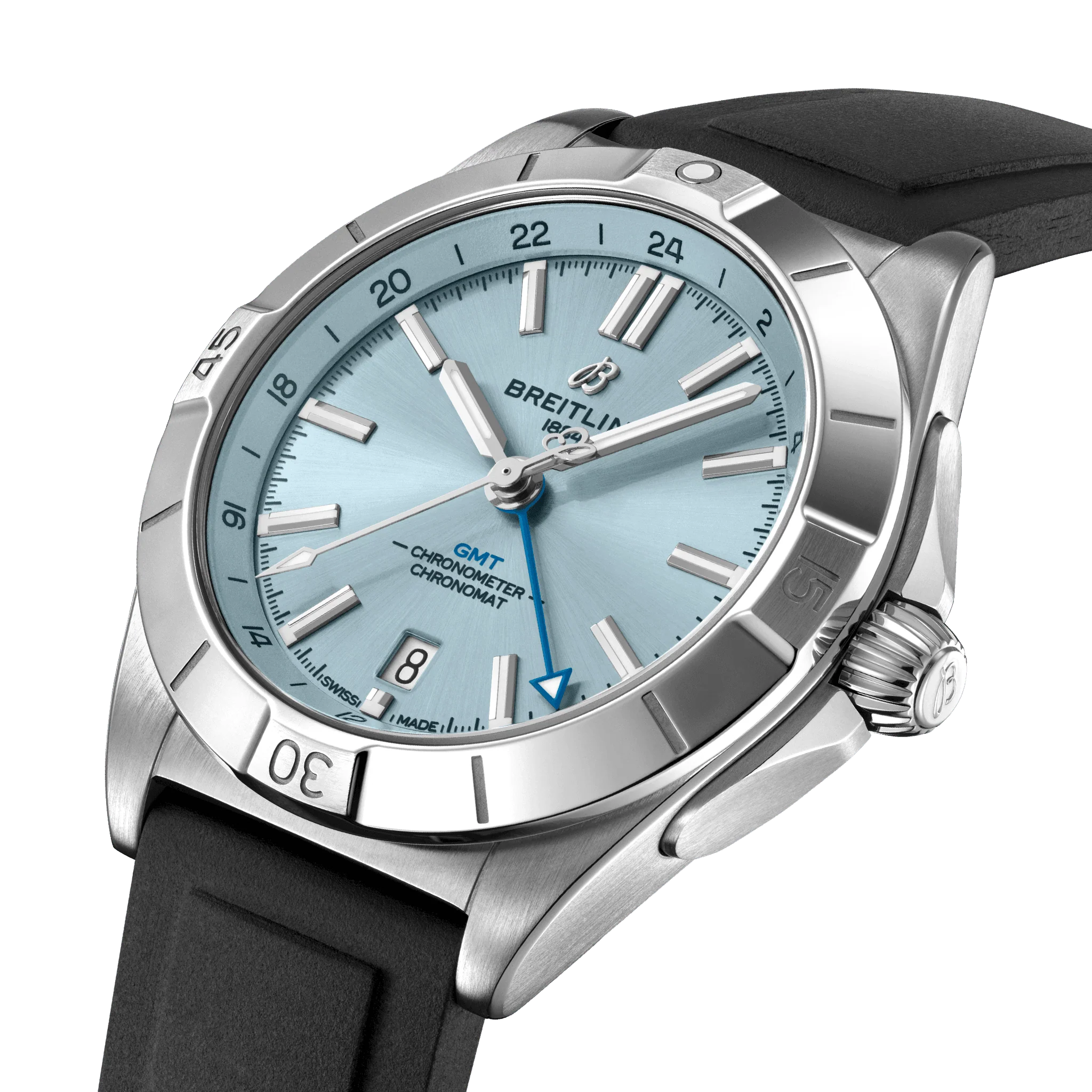 Breitling Chronomat Automatic GMT 40 Watch with Ice Blue Dial - Image 3