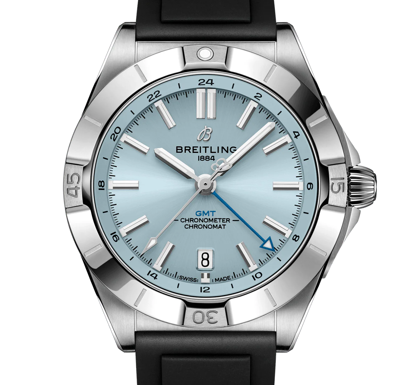 Breitling Chronomat Automatic GMT 40 Watch with Ice Blue Dial - Image 5