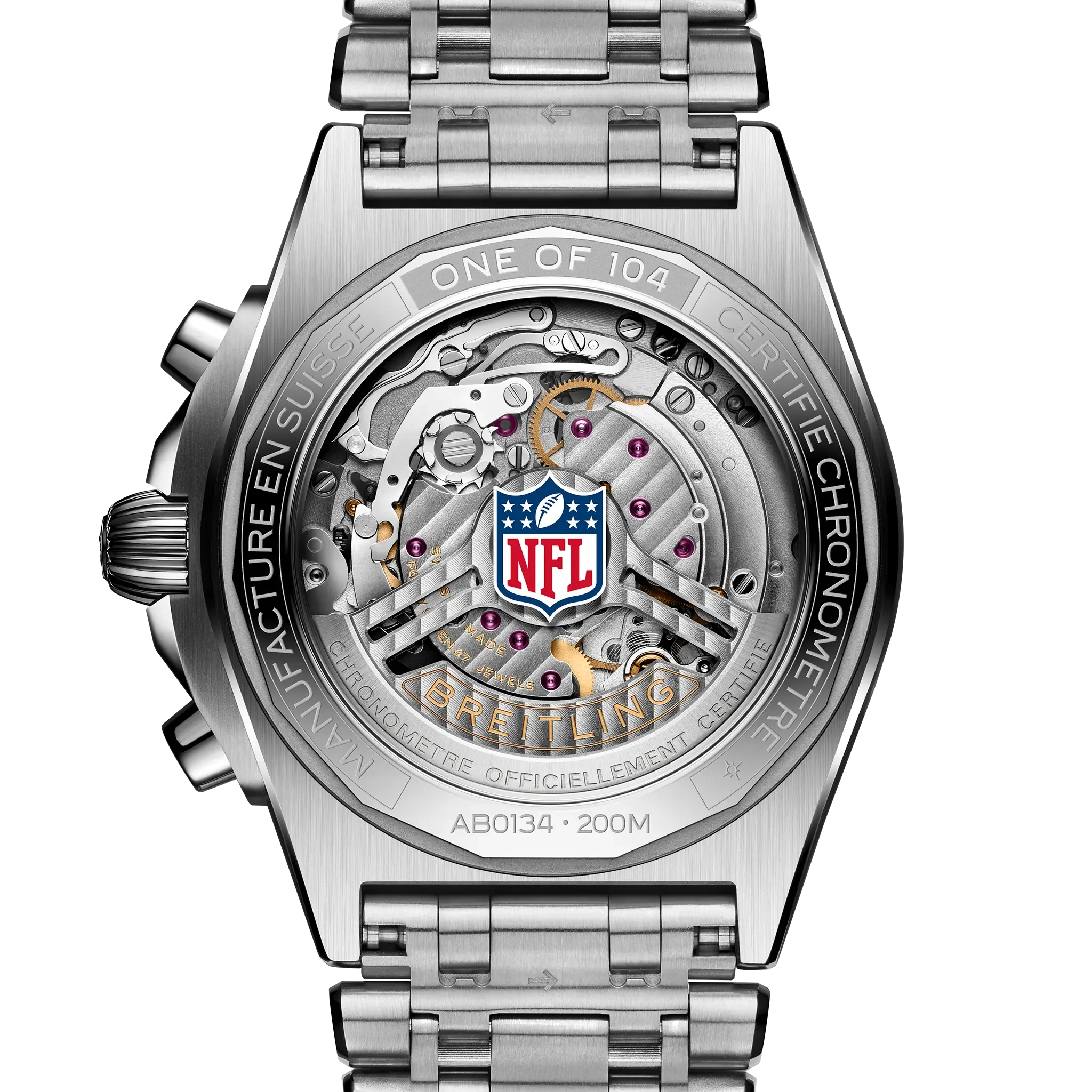 Breitling Chronomat B01 42 NFL Miami Dolphins Edition with Stainless Steel Bracelet - Image 4