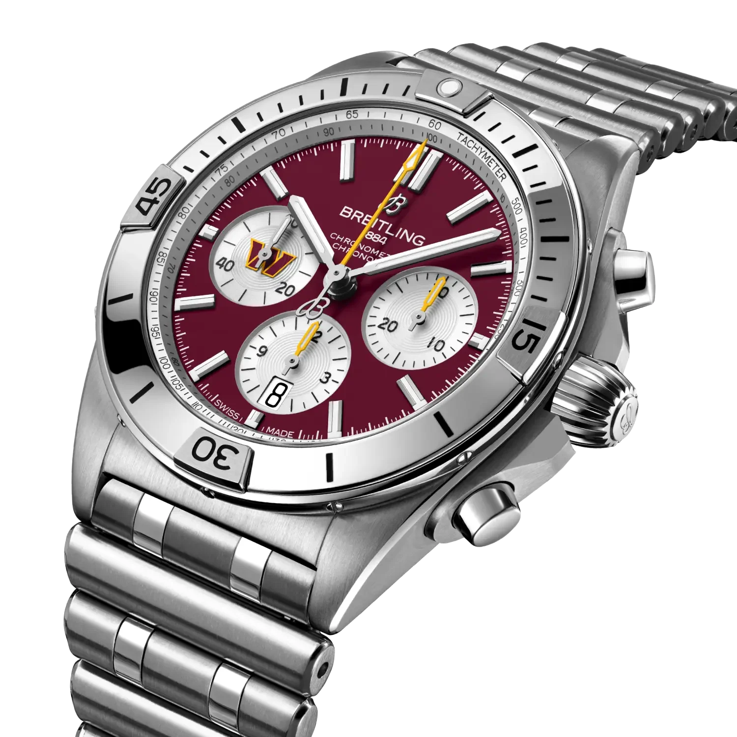 Breitling Chronomat B01 42 NFL Washington Commanders Edition with Stainless Steel Bracelet - Image 2