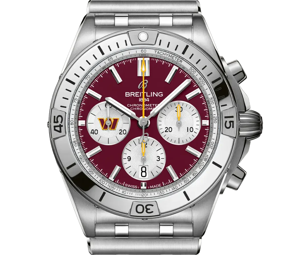 Breitling Chronomat B01 42 NFL Washington Commanders Edition with Stainless Steel Bracelet - Image 5