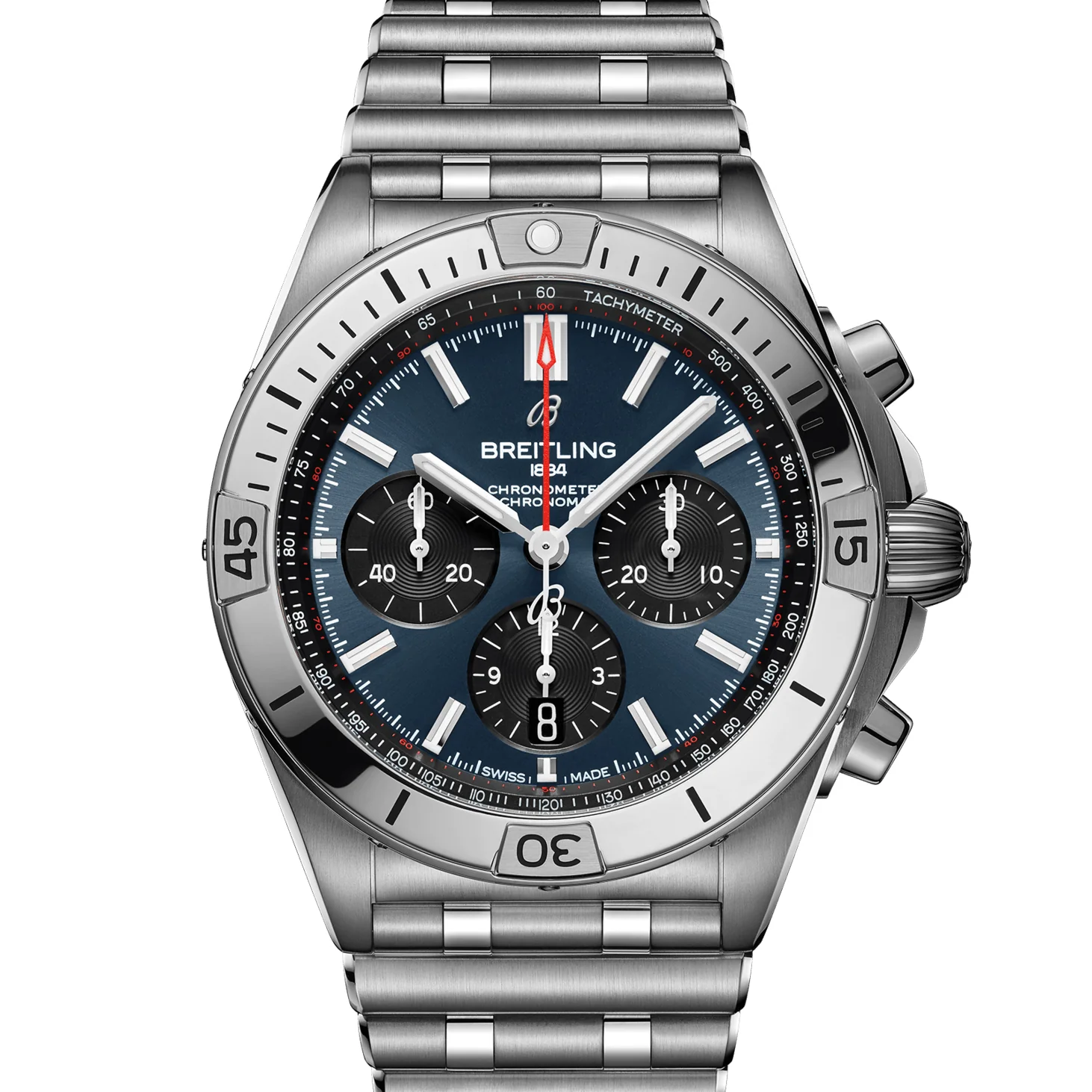 Breitling Chronomat B01 42 Steel with Blue Dial - Image 5