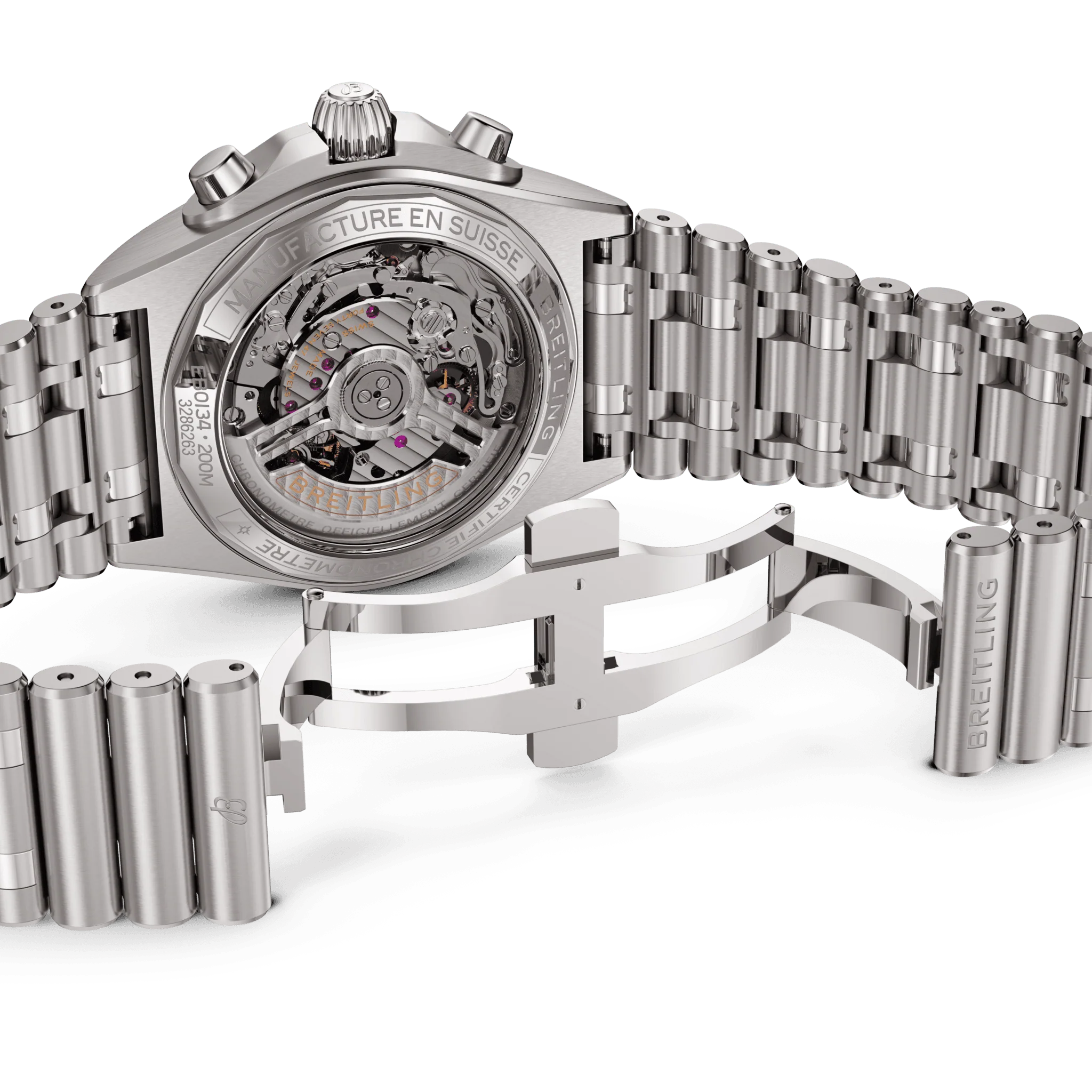 Breitling Chronomat B01 42 Watch with Titanium Rouleaux Bracelet - Image 5