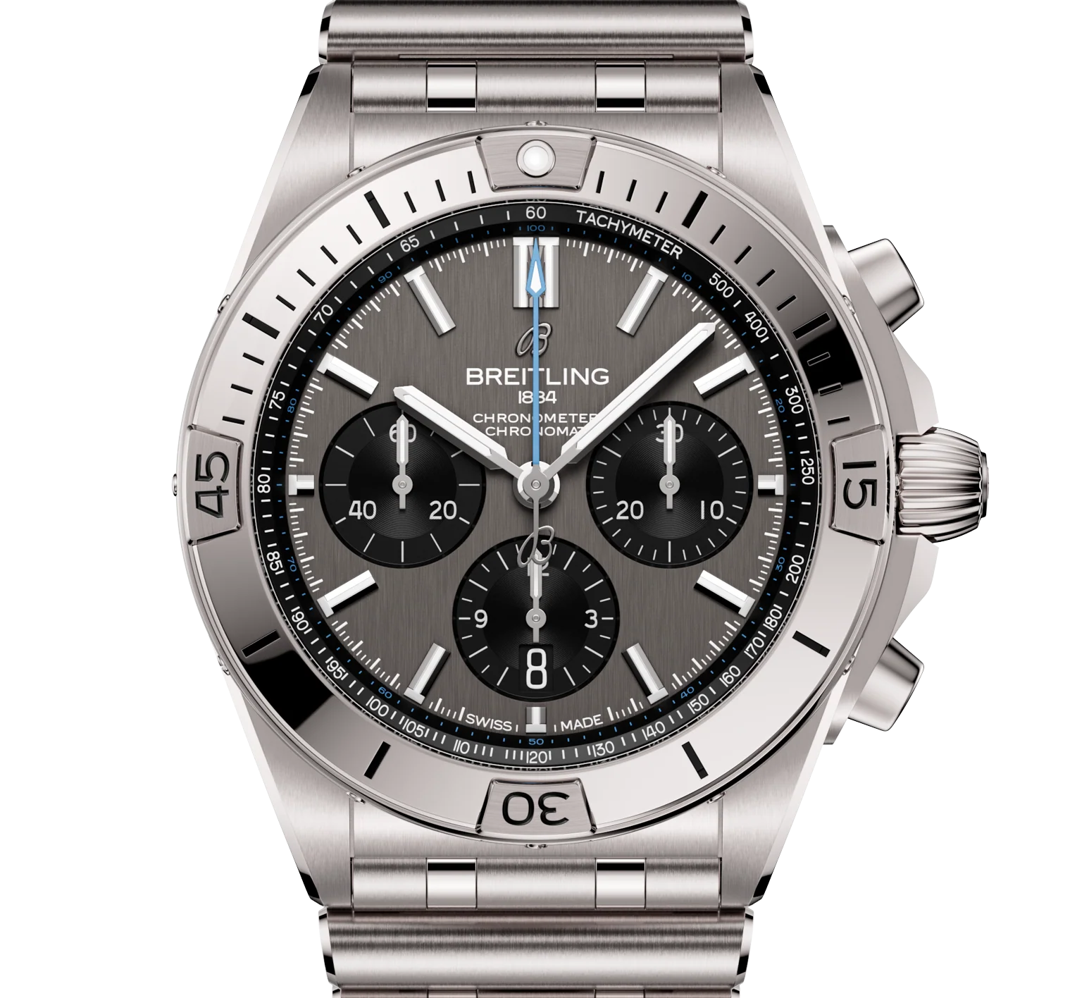 Breitling Chronomat B01 42 Watch with Titanium Rouleaux Bracelet - Image 7