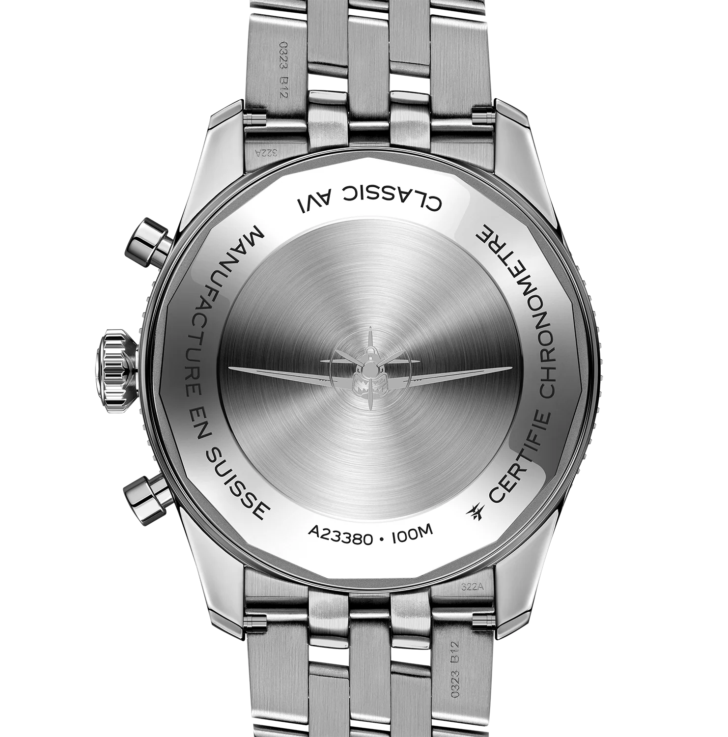 Breitling Classic AVI Chronograph 42 Curtiss Warhawk Watch with Stainless Steel Bracelet - Image 3