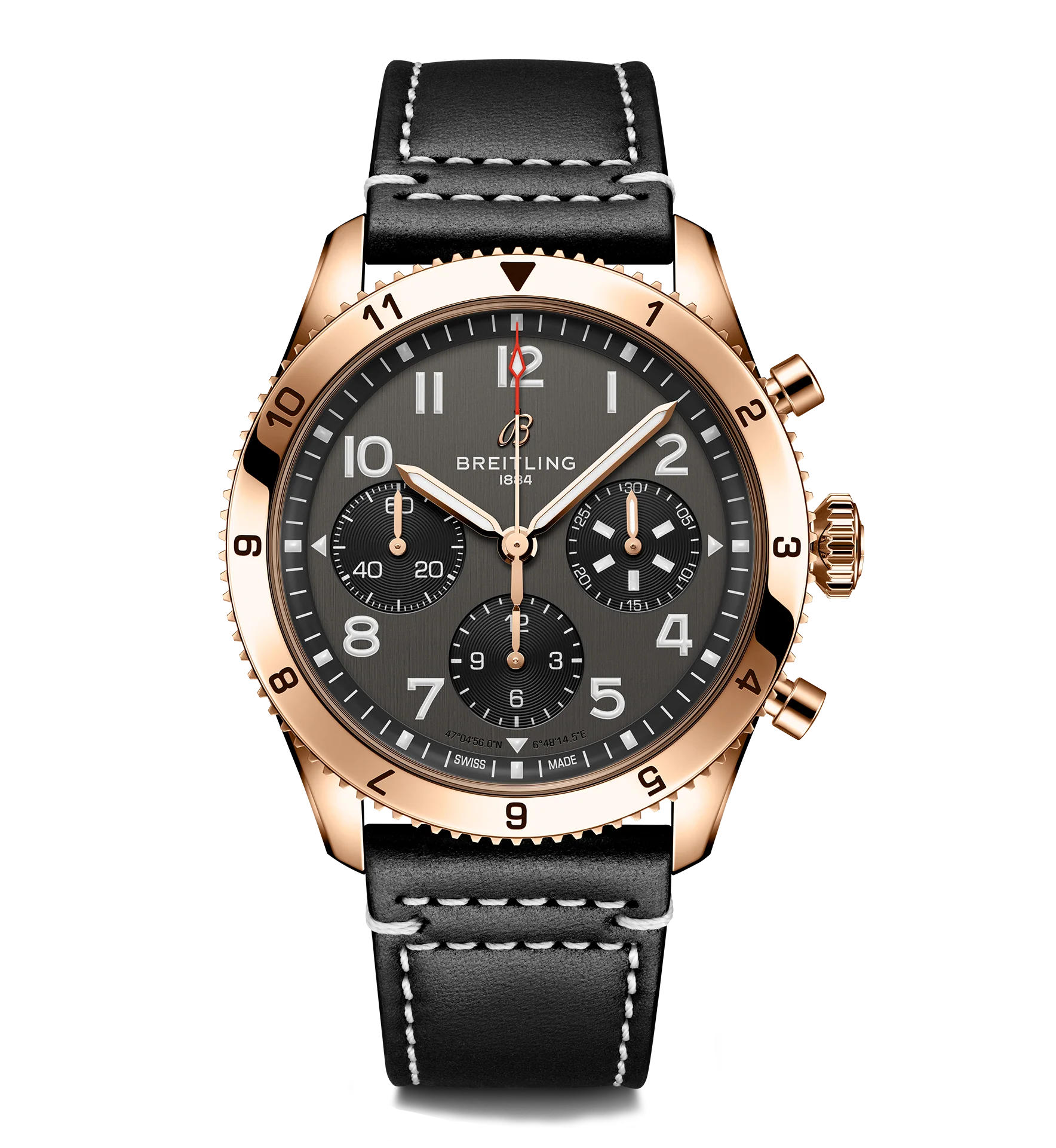 Breitling Classic AVI Chronograph 42 P-51 Mustang Watch with Black Dial