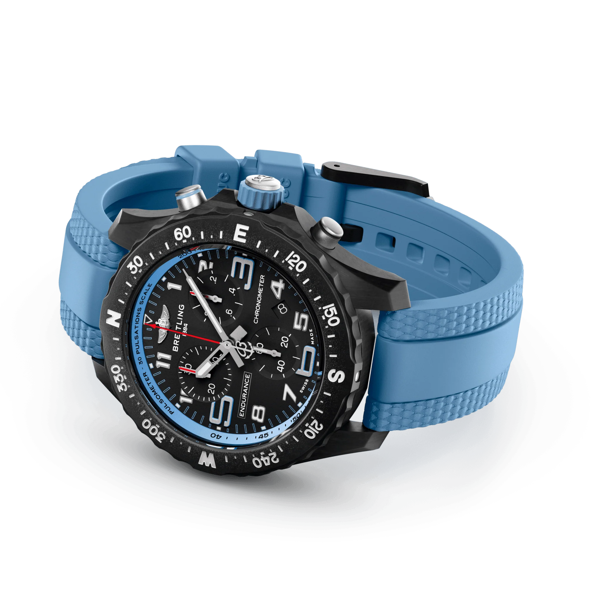 Breitling Endurance Pro 38 Watch with Baby Blue Strap - Image 4