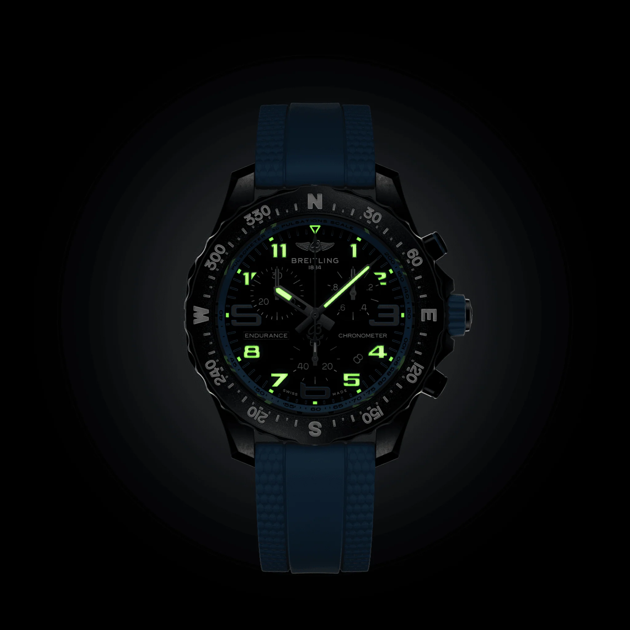 Breitling Endurance Pro 38 Watch with Baby Blue Strap - Image 5