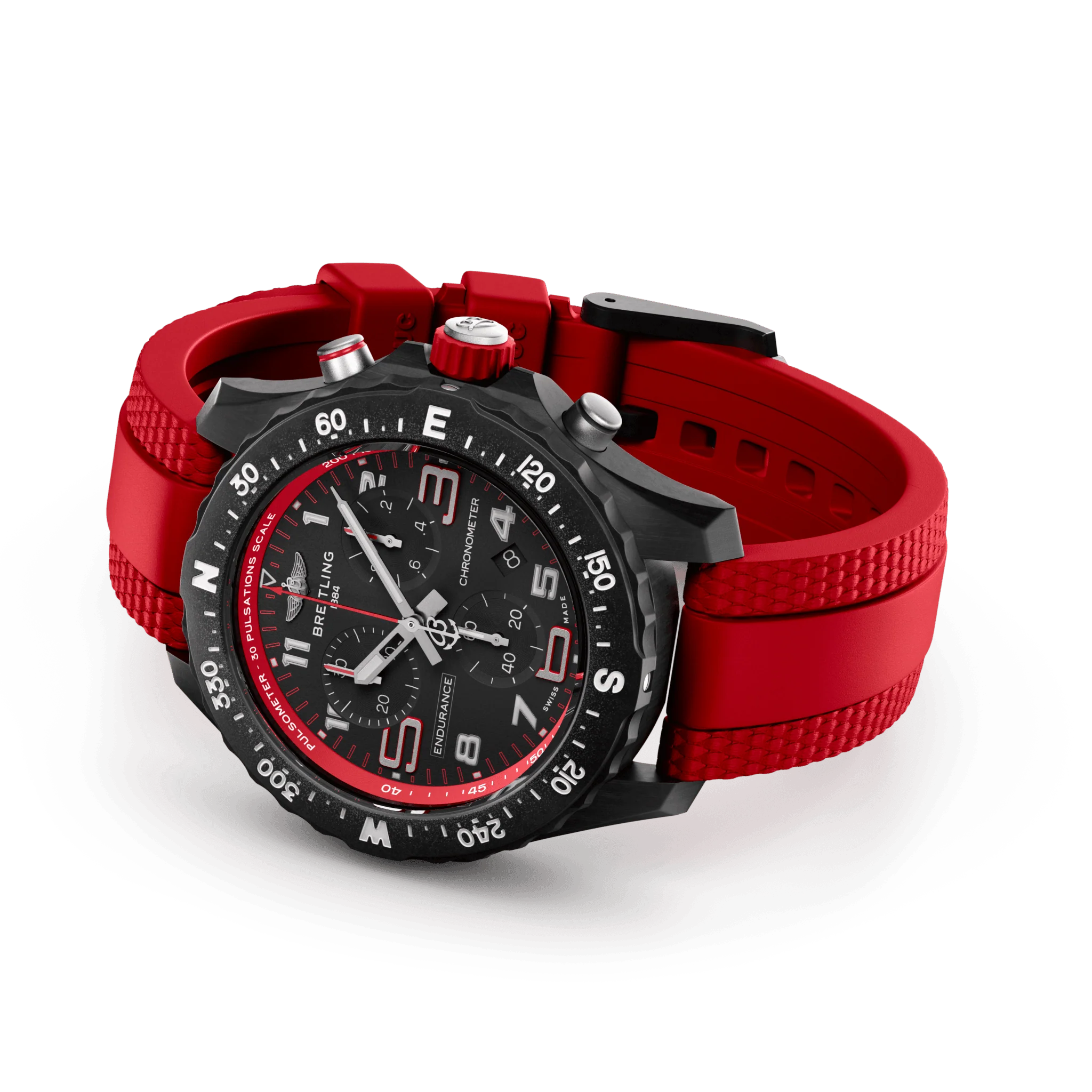 Breitling Endurance Pro 38 Watch with Red Strap - Image 4