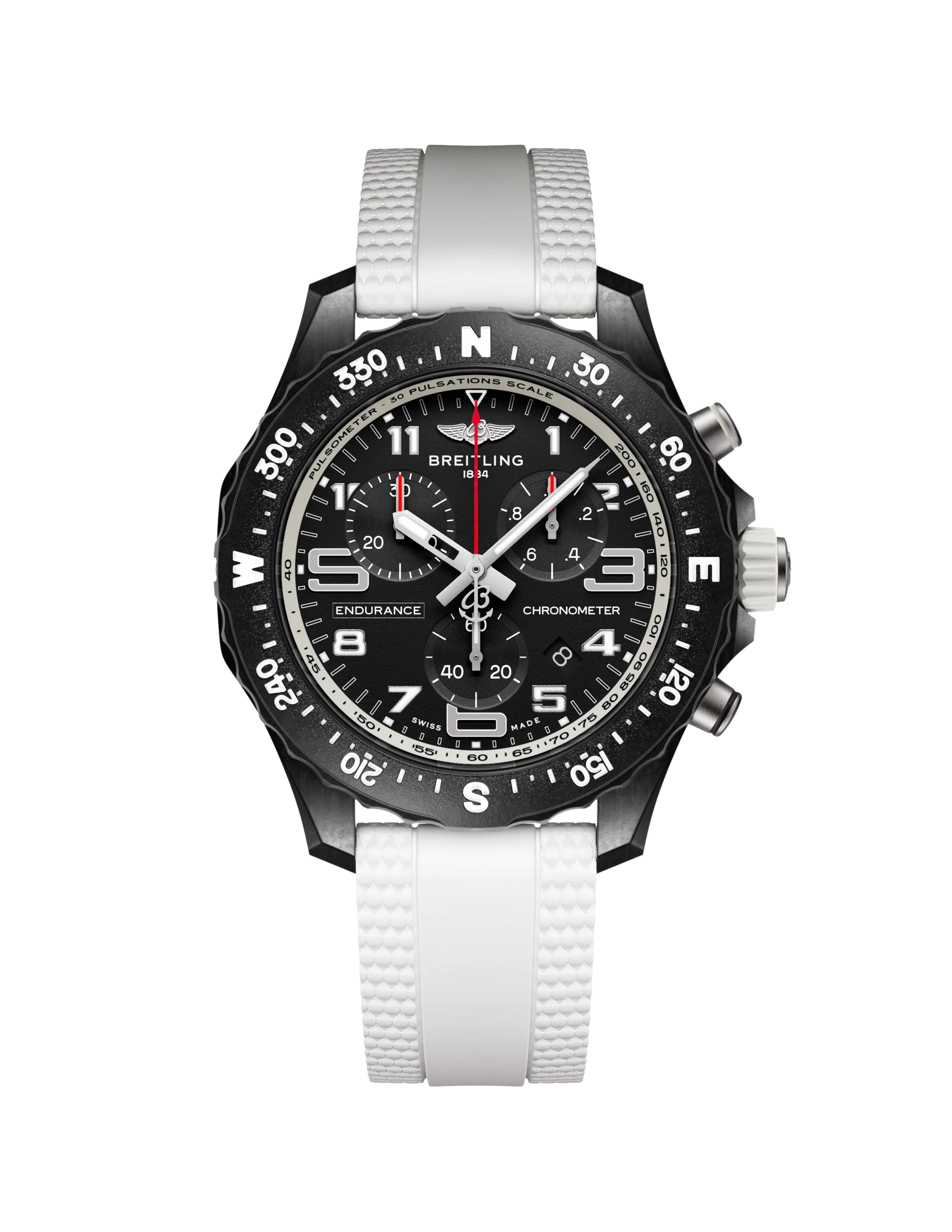 Breitling Endurance Pro 38 Watch with White Strap