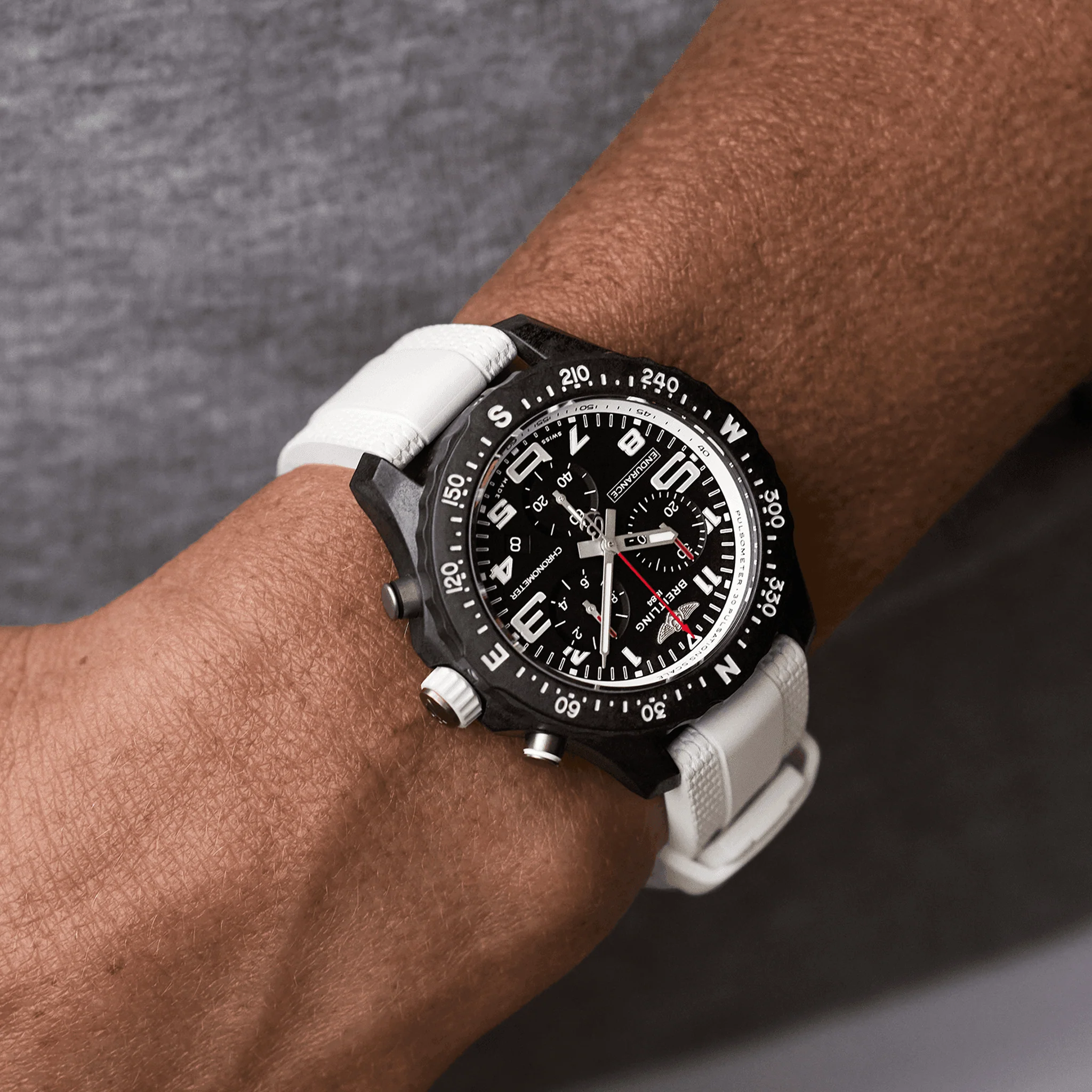 Breitling Endurance Pro 38 Watch with White Strap - Image 5