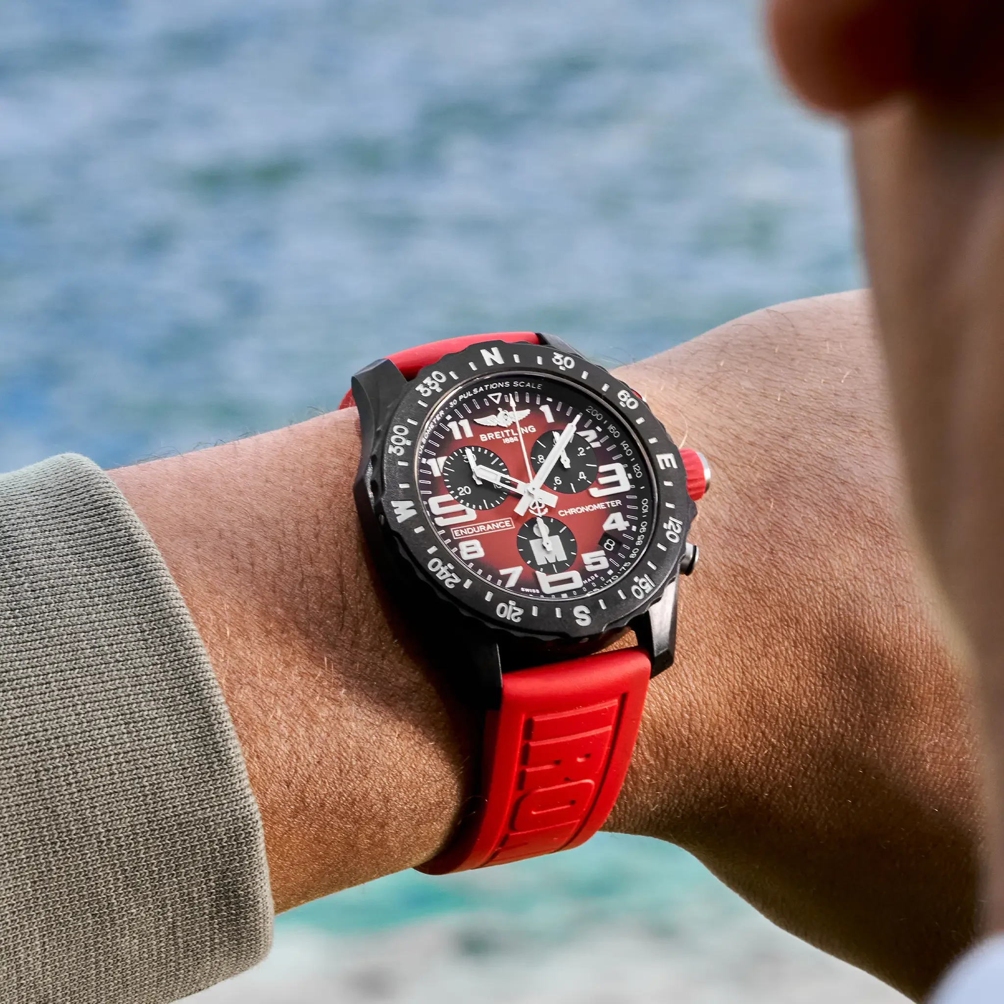 Breitling Endurance Pro 44 IRONMAN® Watch with Red Dial - Image 5