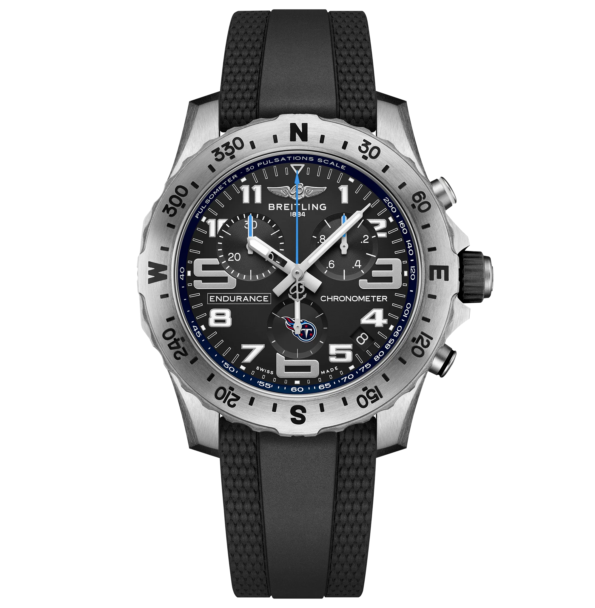 Breitling Endurance Pro 44 NFL Tennessee Titans Edition with Rubber Strap