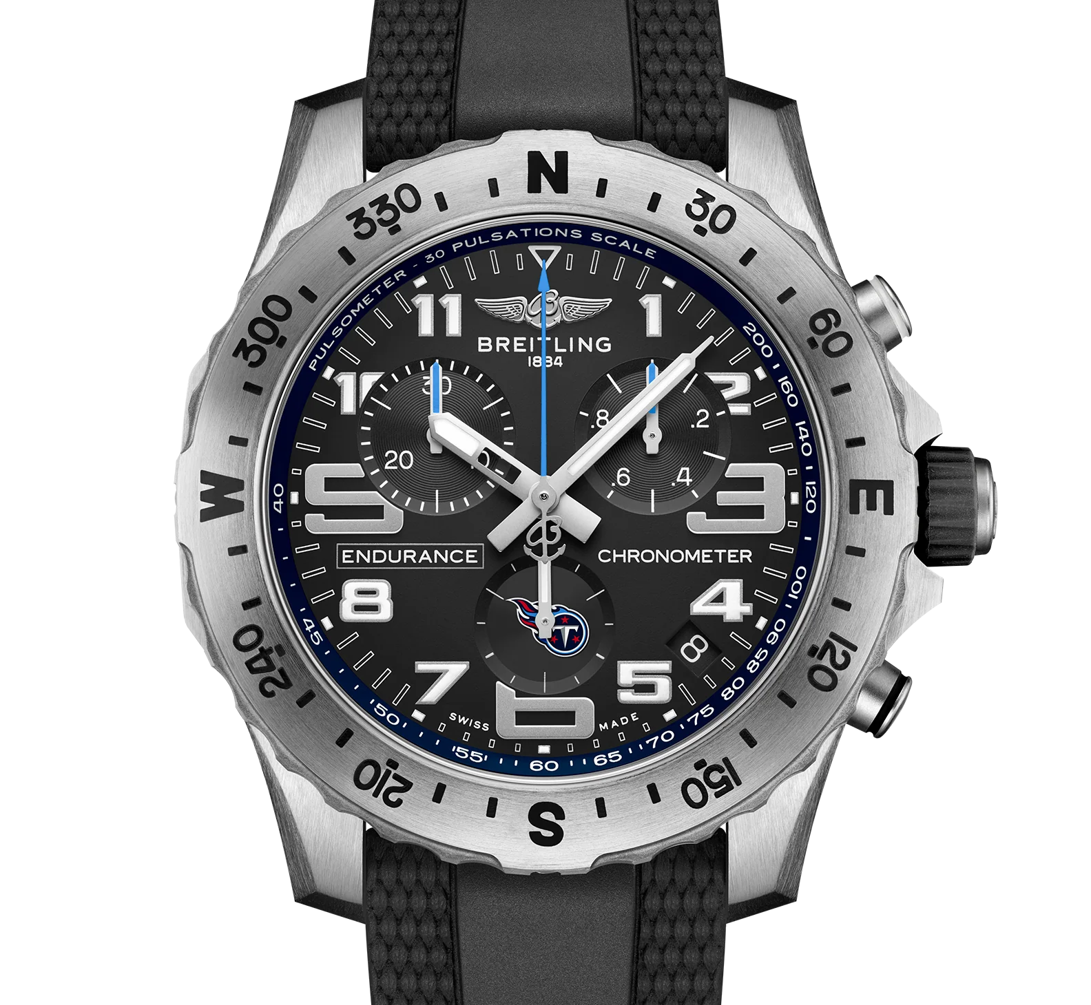 Breitling Endurance Pro 44 NFL Tennessee Titans Edition with Rubber Strap - Image 3
