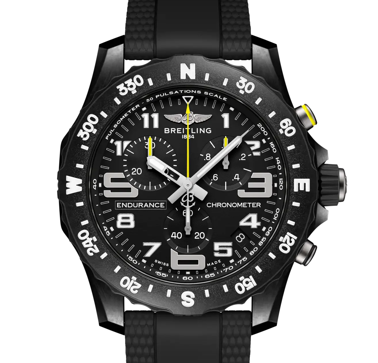 Breitling Endurance Pro 44 Watch with Black Rubber Strap - Image 6