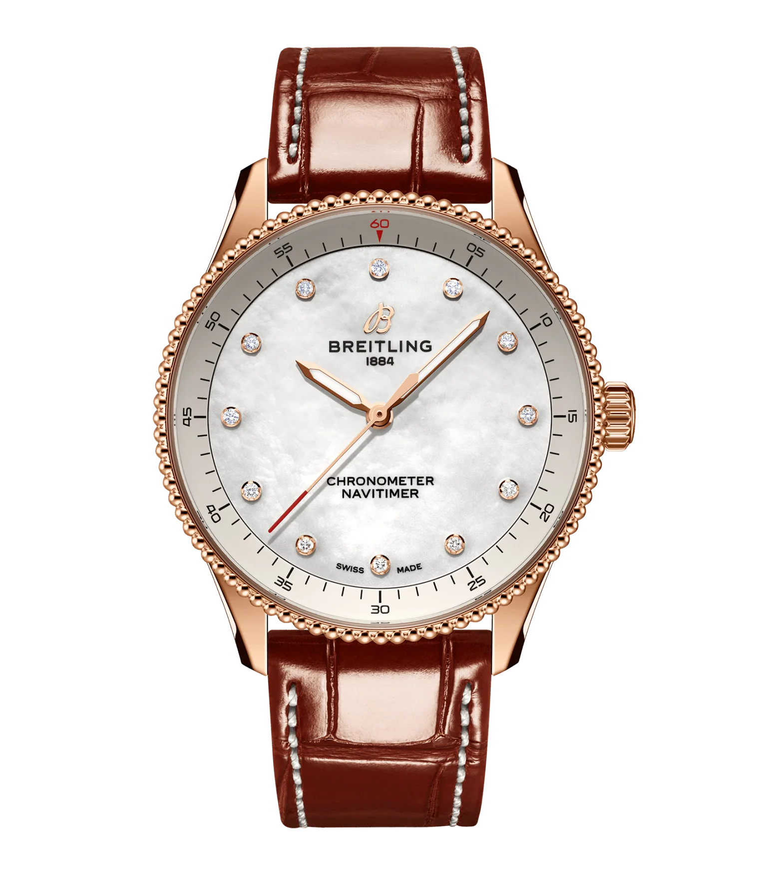 Breitling Navitimer 32mm Watch with Diamonds
