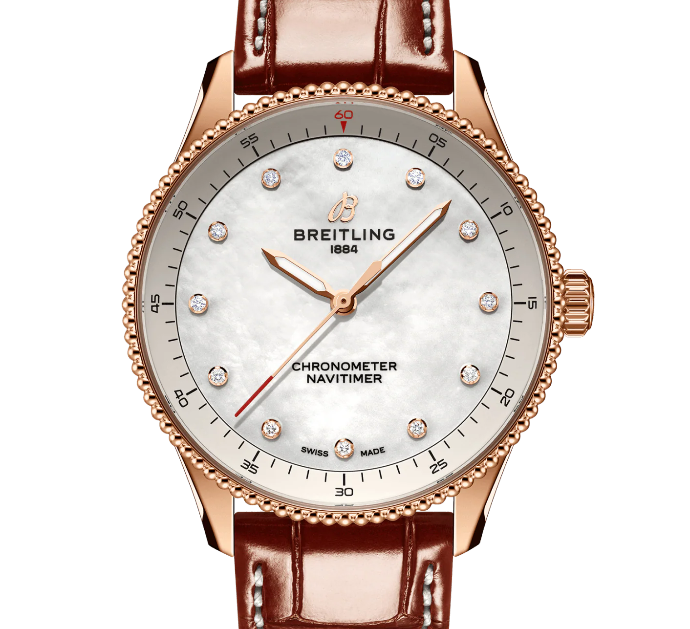 Breitling Navitimer 32mm Watch with Diamonds - Image 7