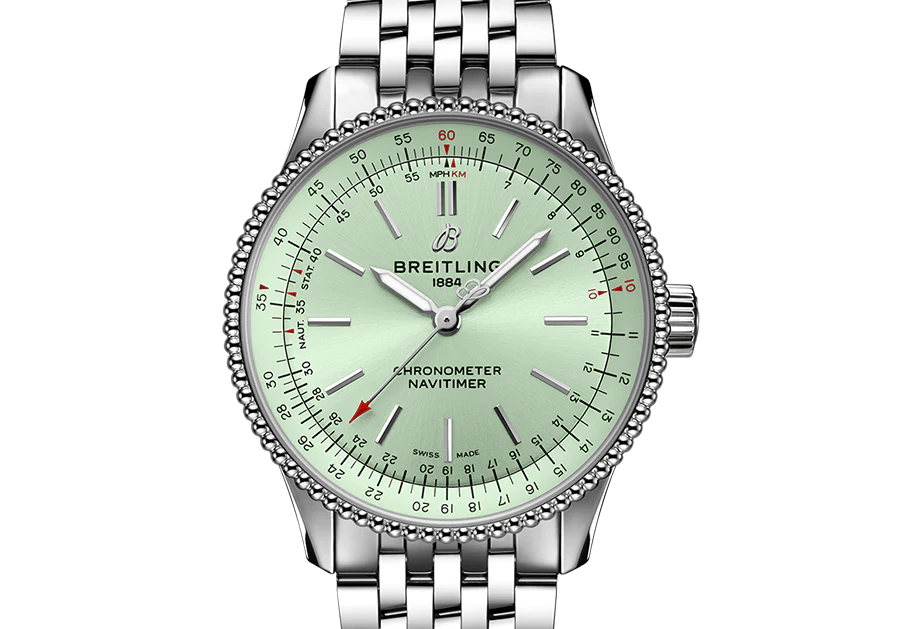 Breitling Navitimer Watch with Stainless Steel Strap, 35mm - Image 4