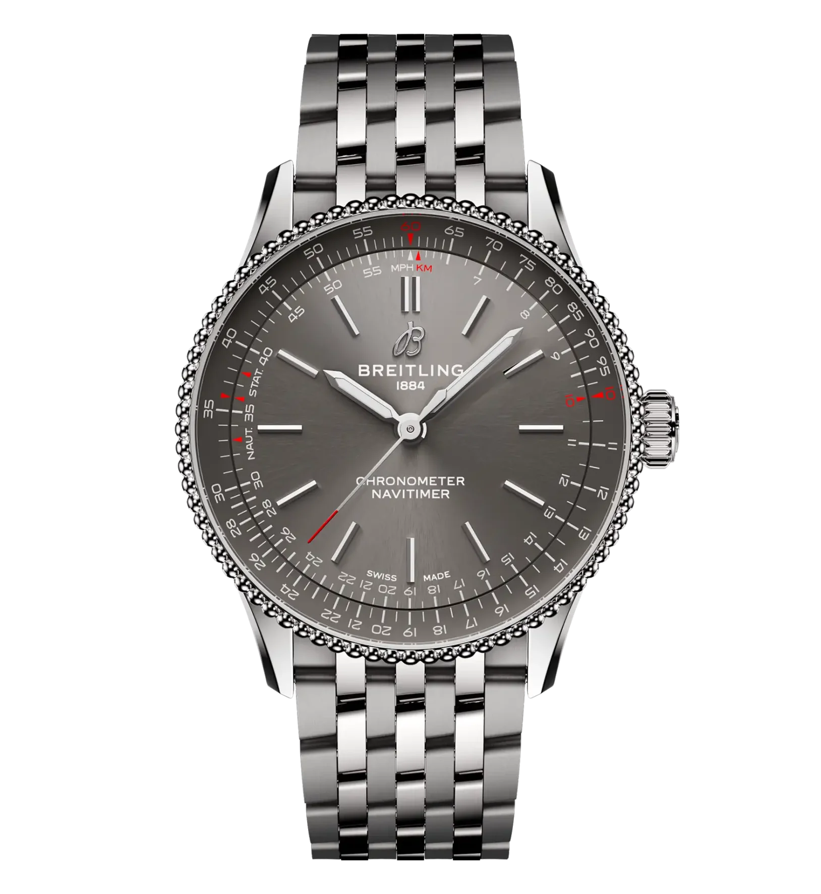 Breitling Navitimer Automatic 36 Watch with Stainless Steel Bracelet