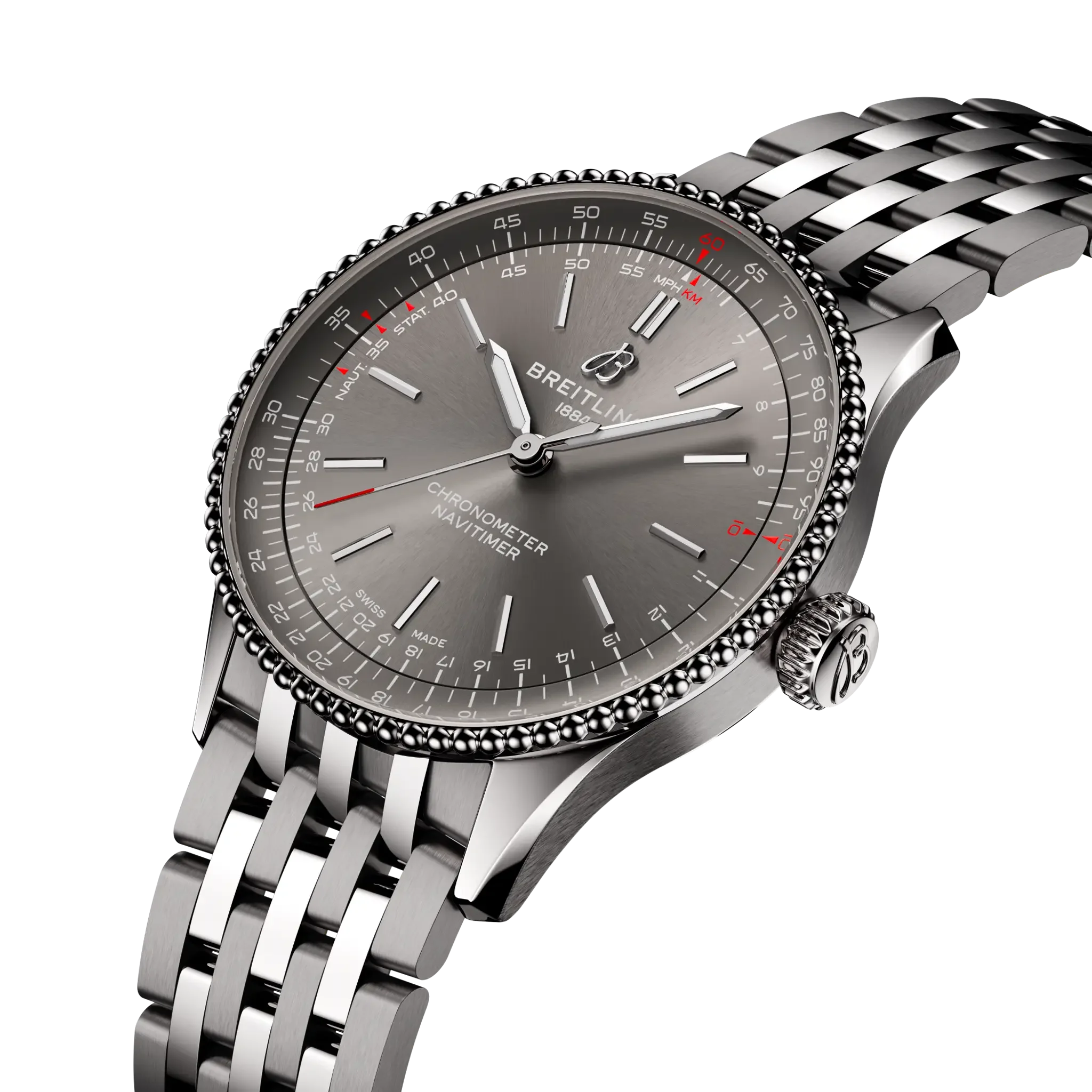 Breitling Navitimer Automatic 36 Watch with Stainless Steel Bracelet - Image 2