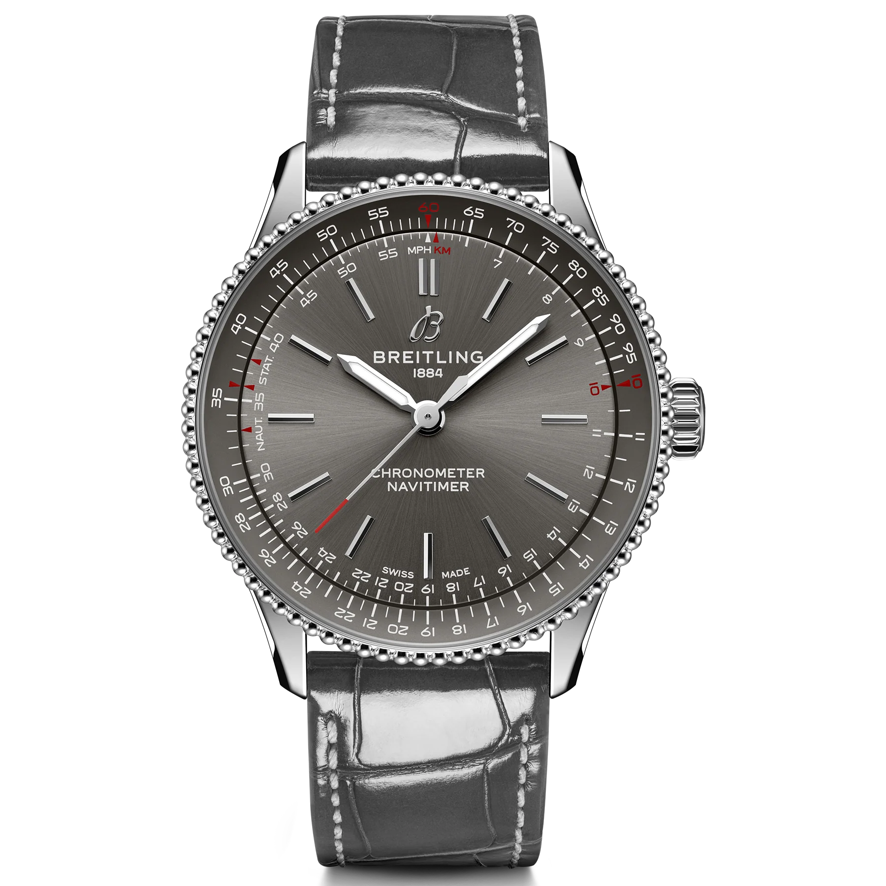 Breitling Navitimer Automatic 36mm Watch with Gray Dial