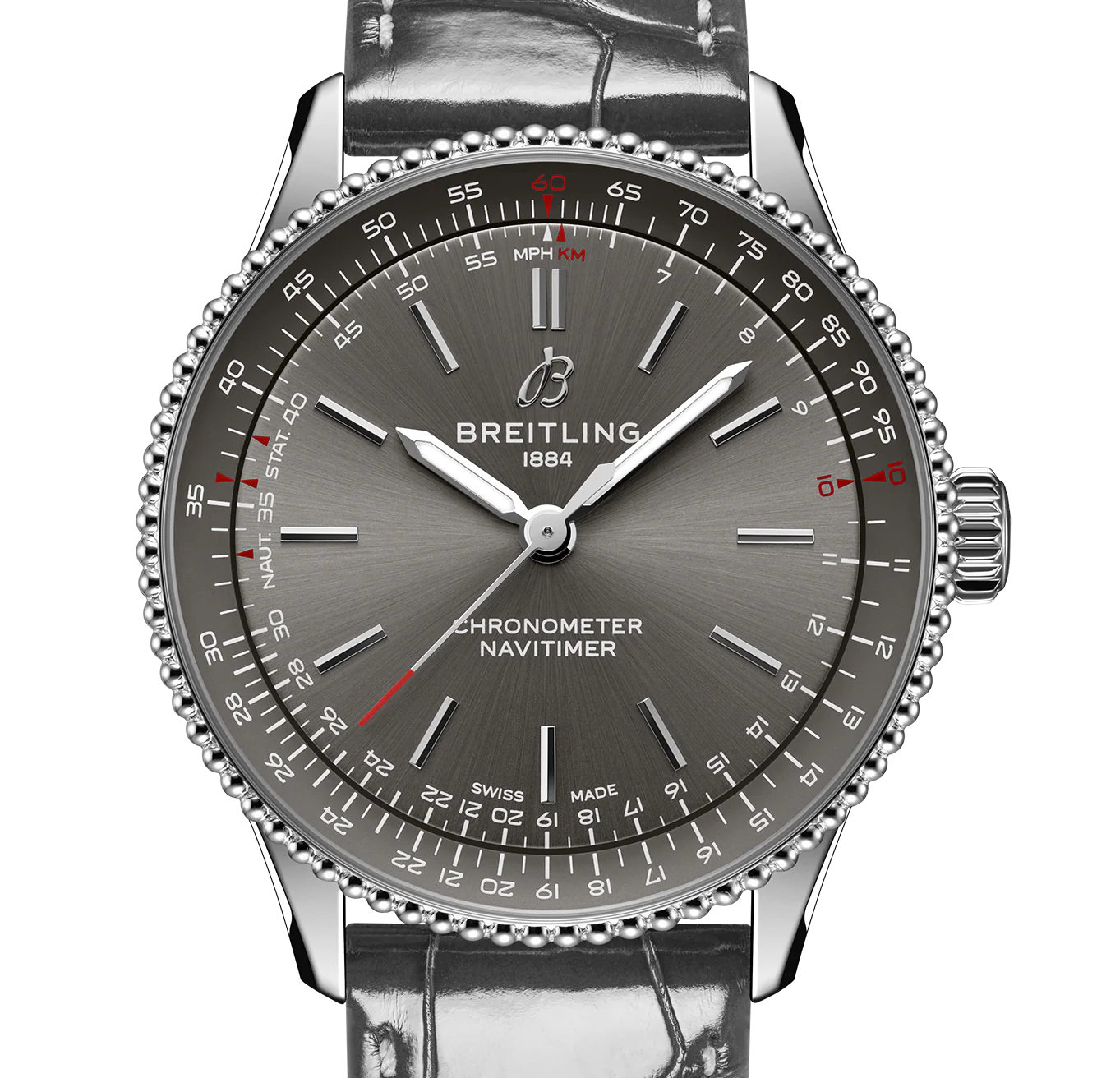 Breitling Navitimer Automatic 36mm Watch with Gray Dial - Image 3