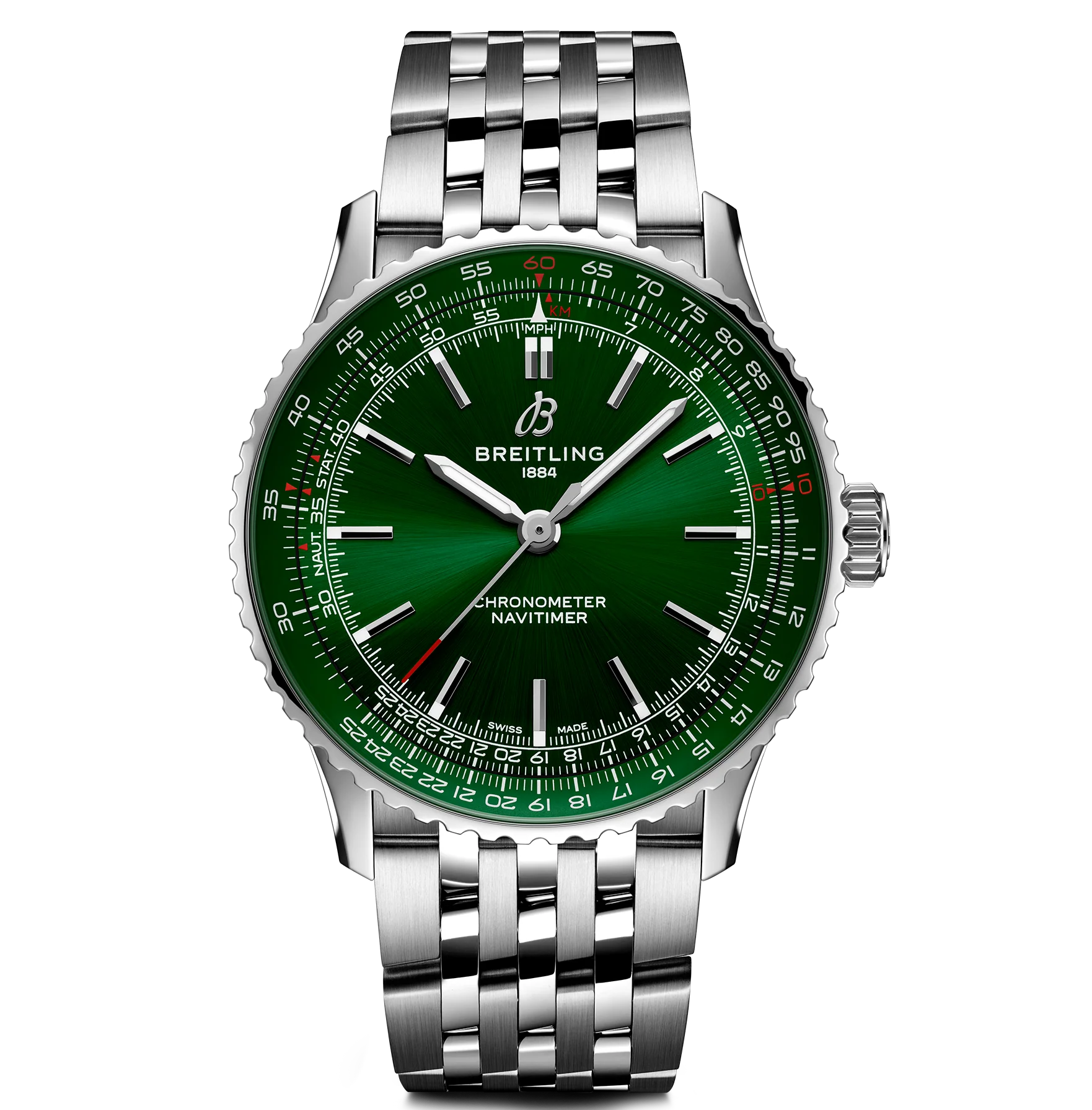 Breitling Navitimer Automatic 41 Watch with Green Dial