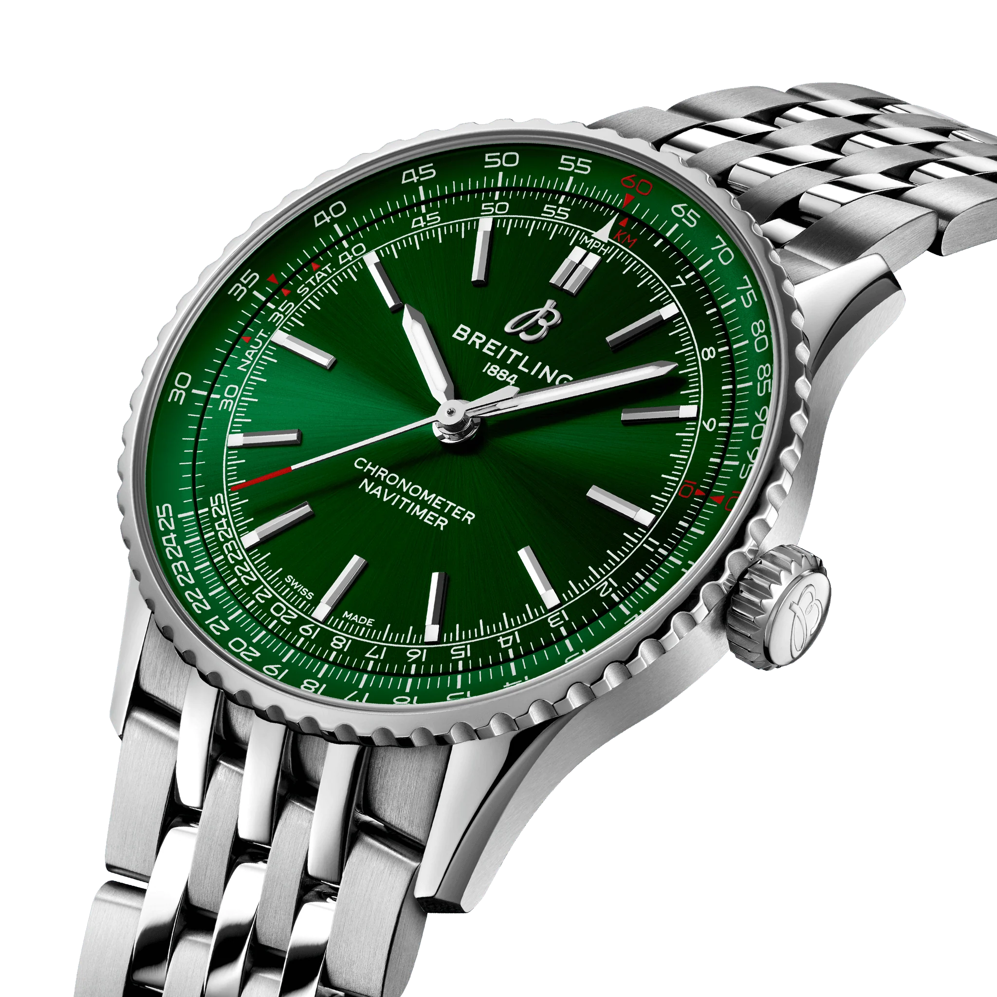 Breitling Navitimer Automatic 41 Watch with Green Dial - Image 2