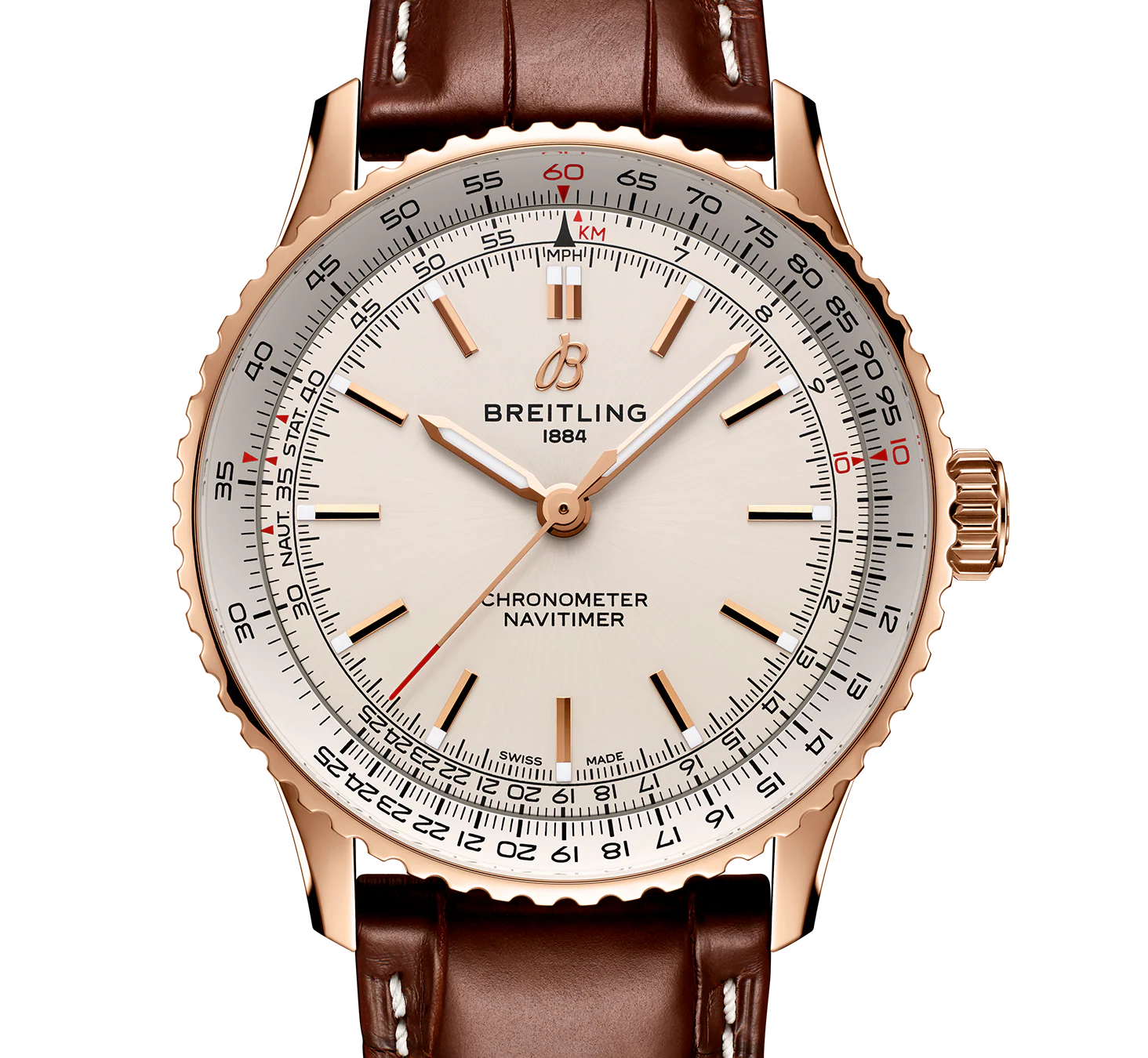 Breitling Navitimer Automatic 41 Watch with Ivory Dial - Image 4