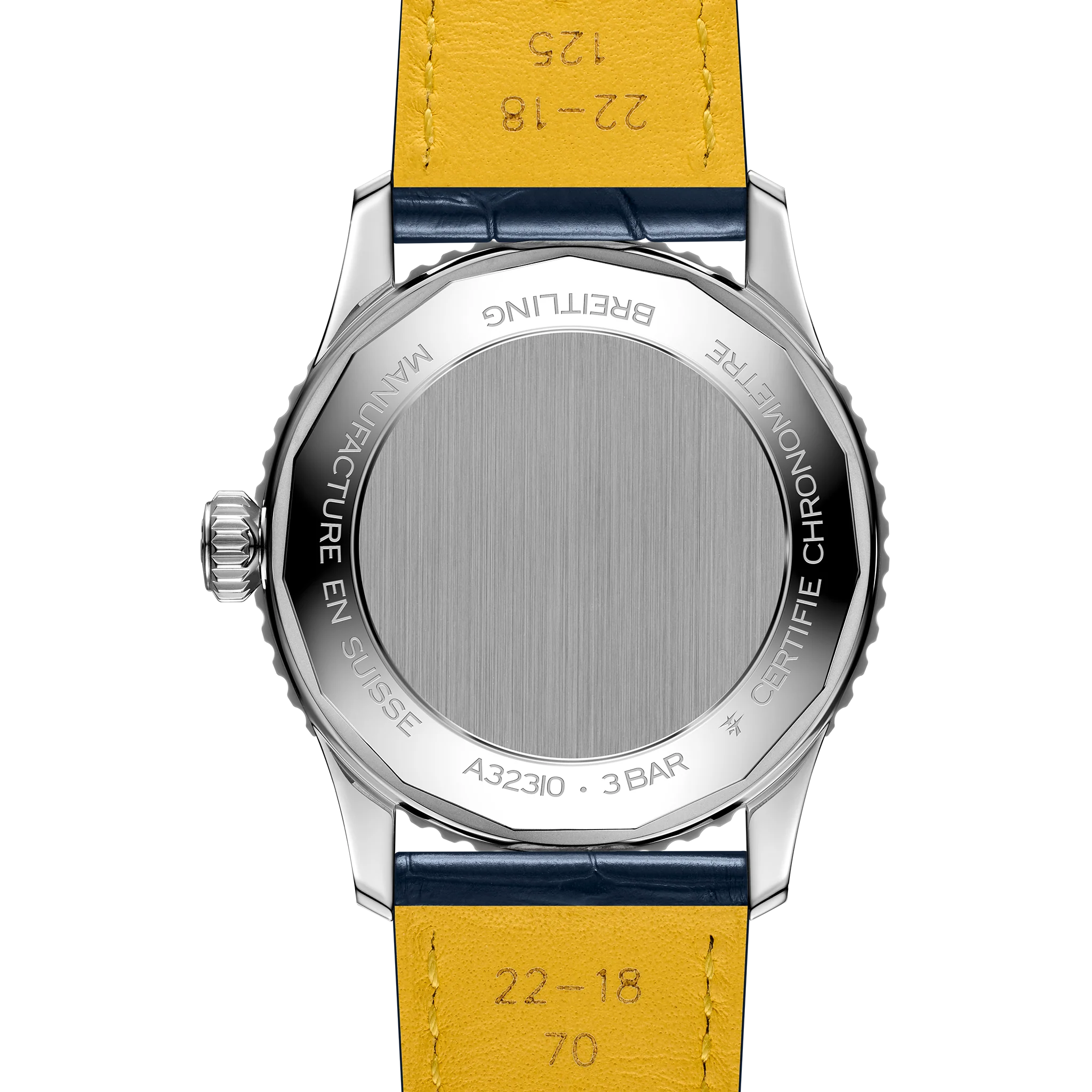 Breitling Navitimer Automatic GMT 41 Watch with Navy Leather Strap - Image 4