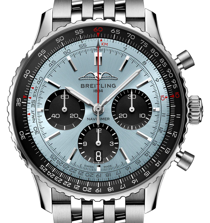 Breitling Navitimer B01 43mm Watch with Silver Bracelet - Image 2