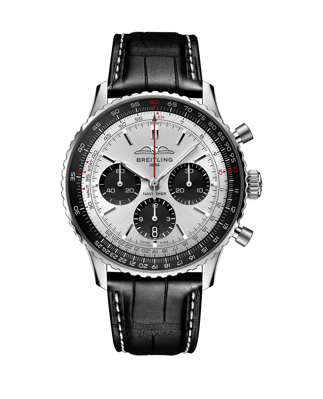 Breitling Navitimer B01 43mm Watch with Silver Dial