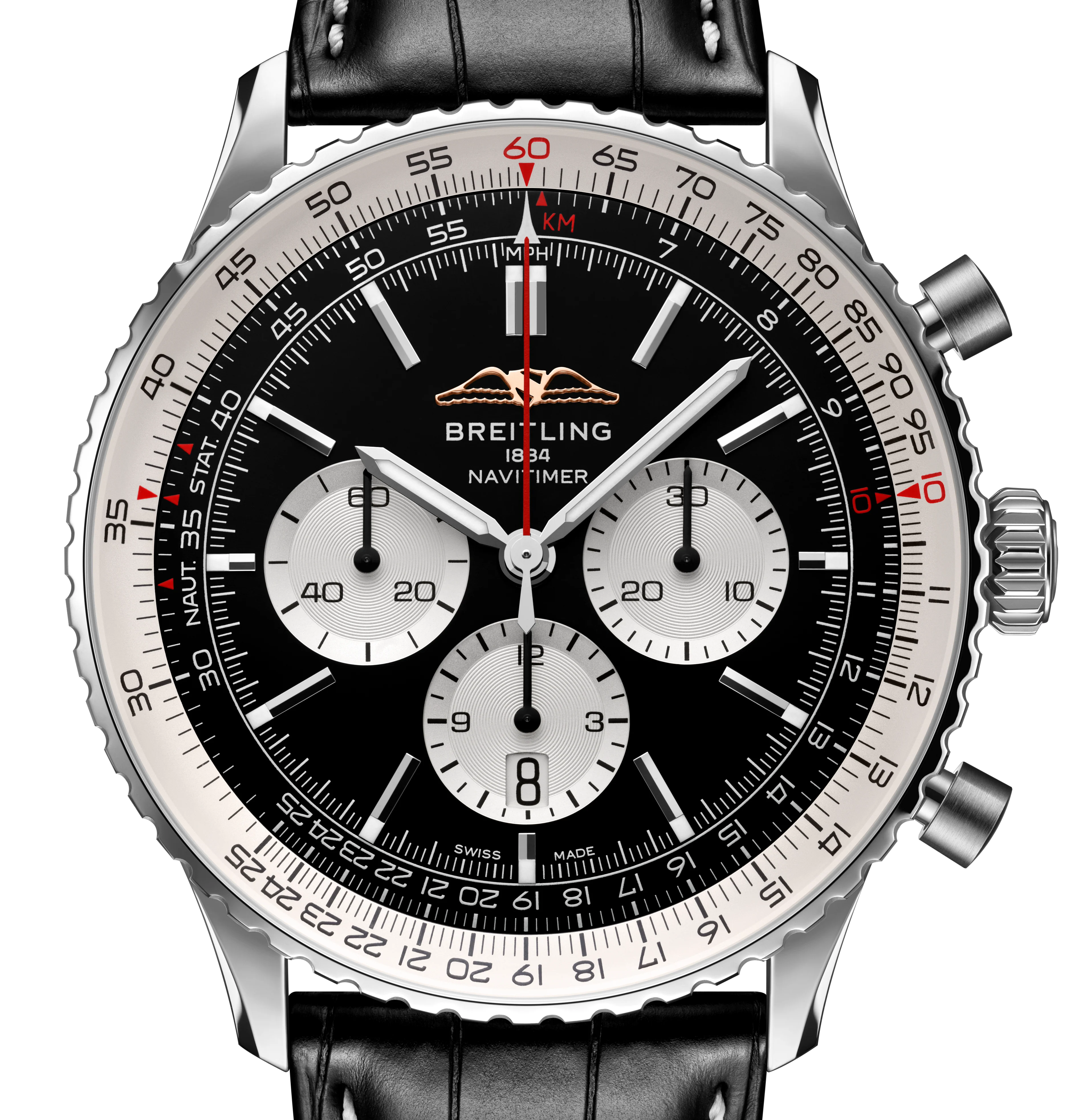 Breitling Navitimer B01 46mm Watch with Black Dial - Image 2