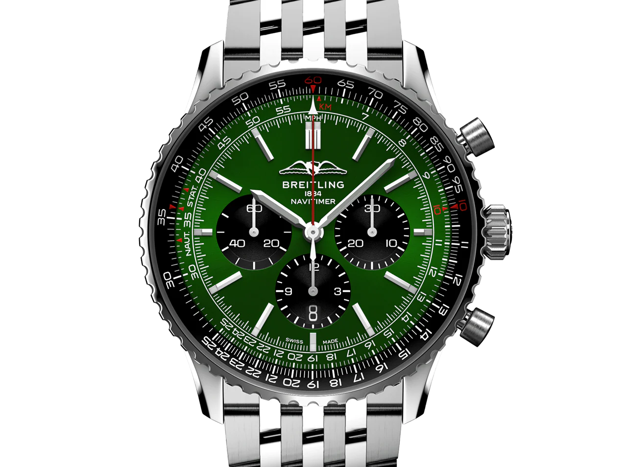Breitling Navitimer B01 Watch with Green Dial, 46mm - Image 4