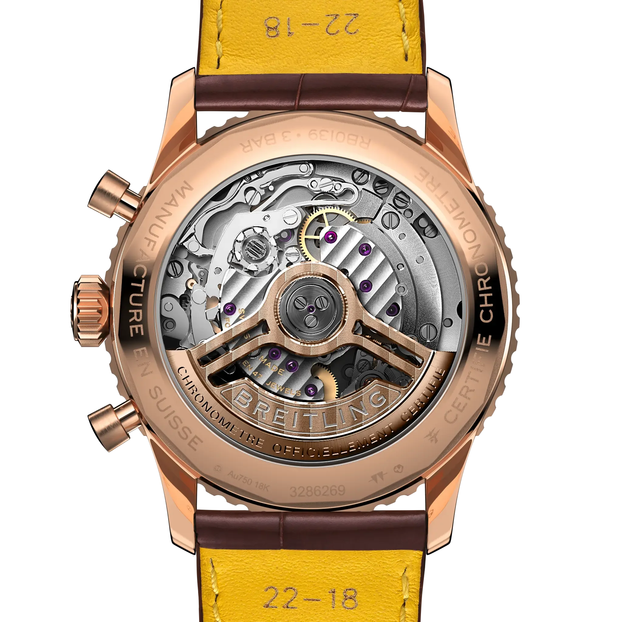 Breitling Navitimer B01 Chronograph 41 Watch with Leather Strap - Image 4