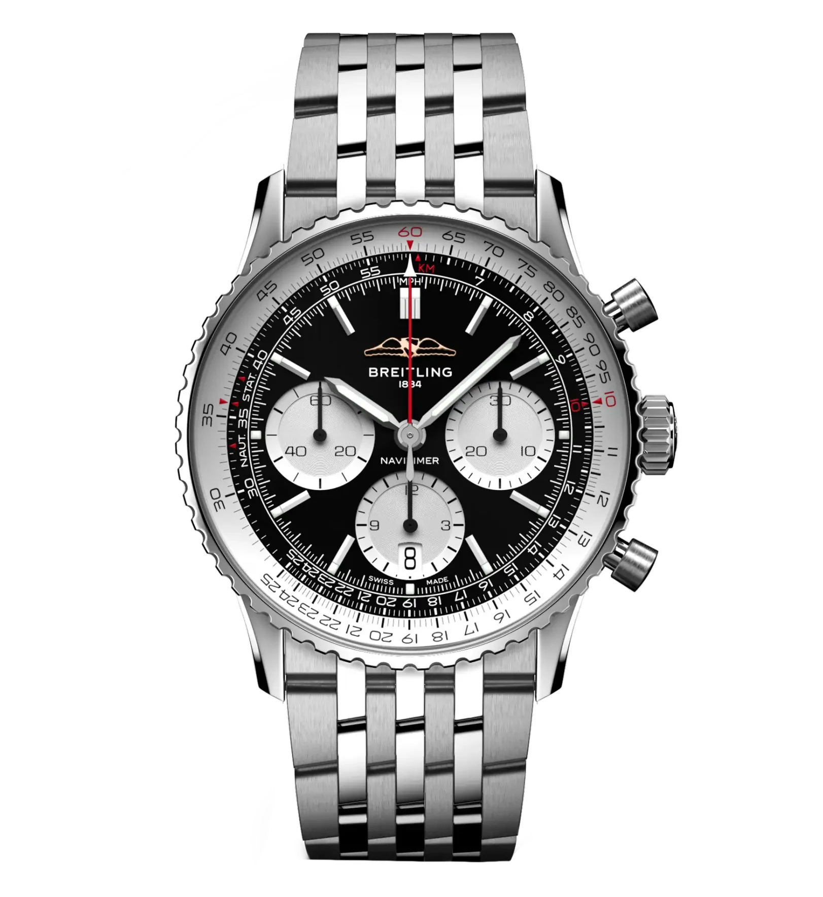 Breitling Navitimer B01 Chronograph 41 Watch with Stainless Steel Bracelet
