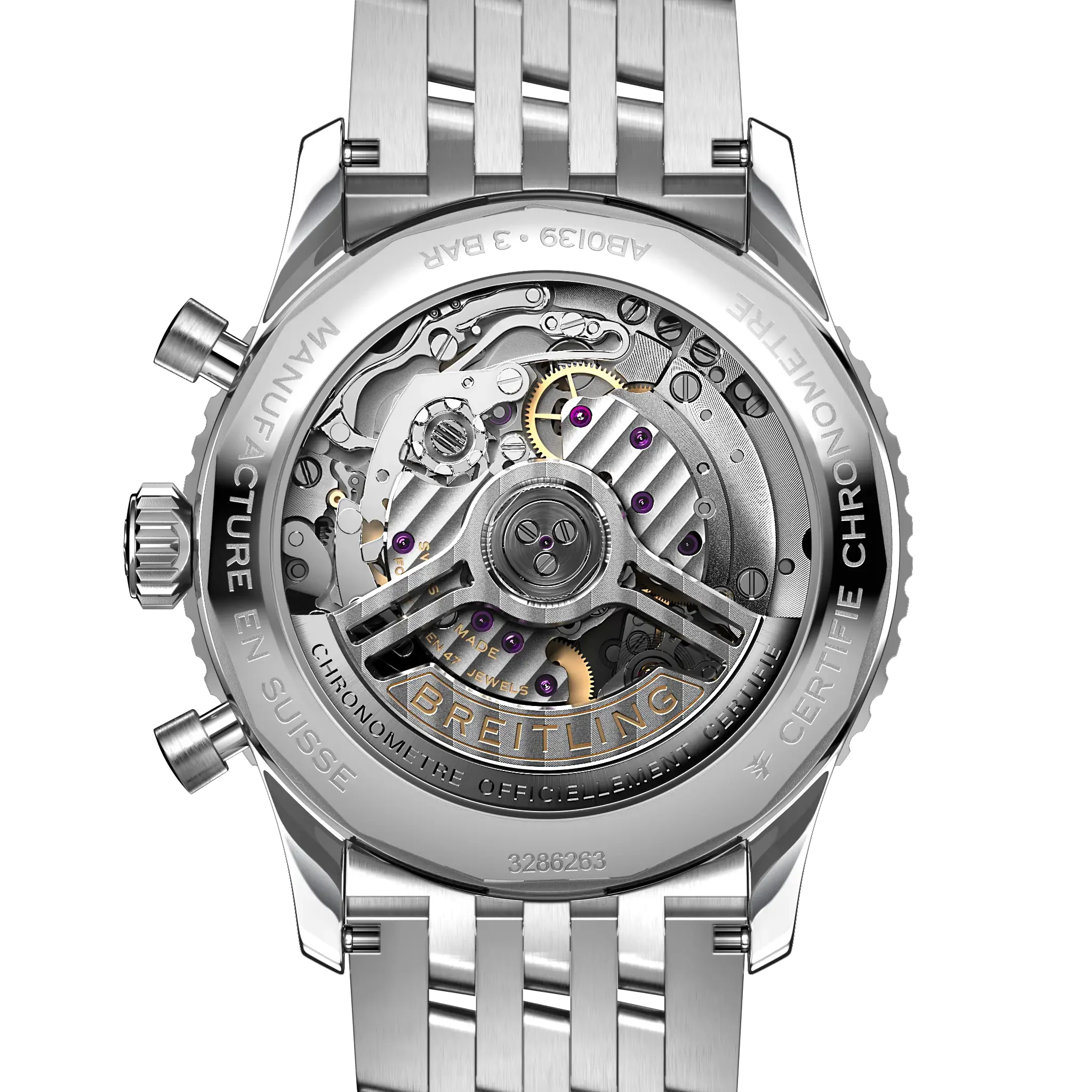 Breitling Navitimer B01 Chronograph 41 Watch with Stainless Steel Bracelet - Image 3