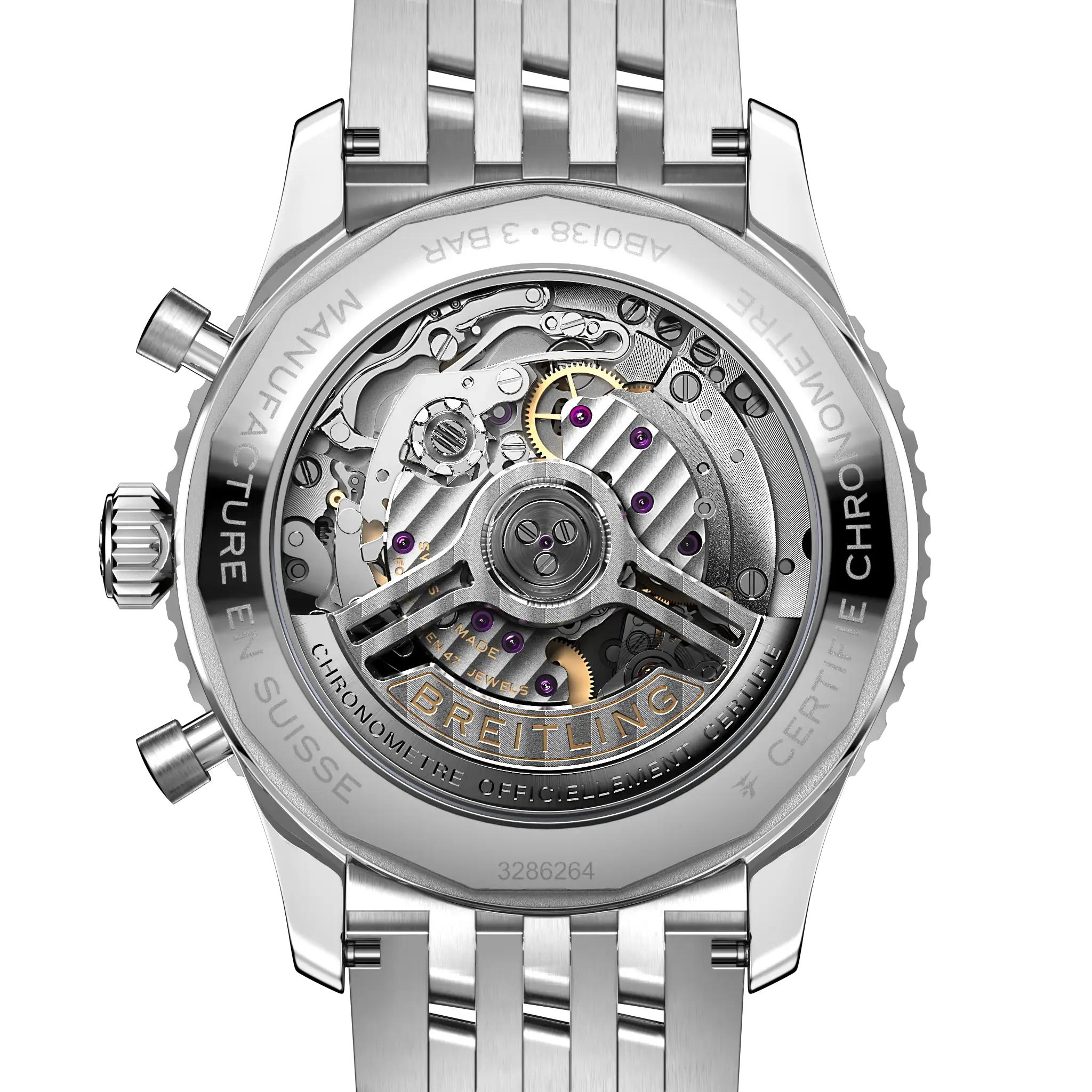 Breitling Navitimer B01 Chronograph 43 Watch with Stainless Steel Bracelet - Image 3