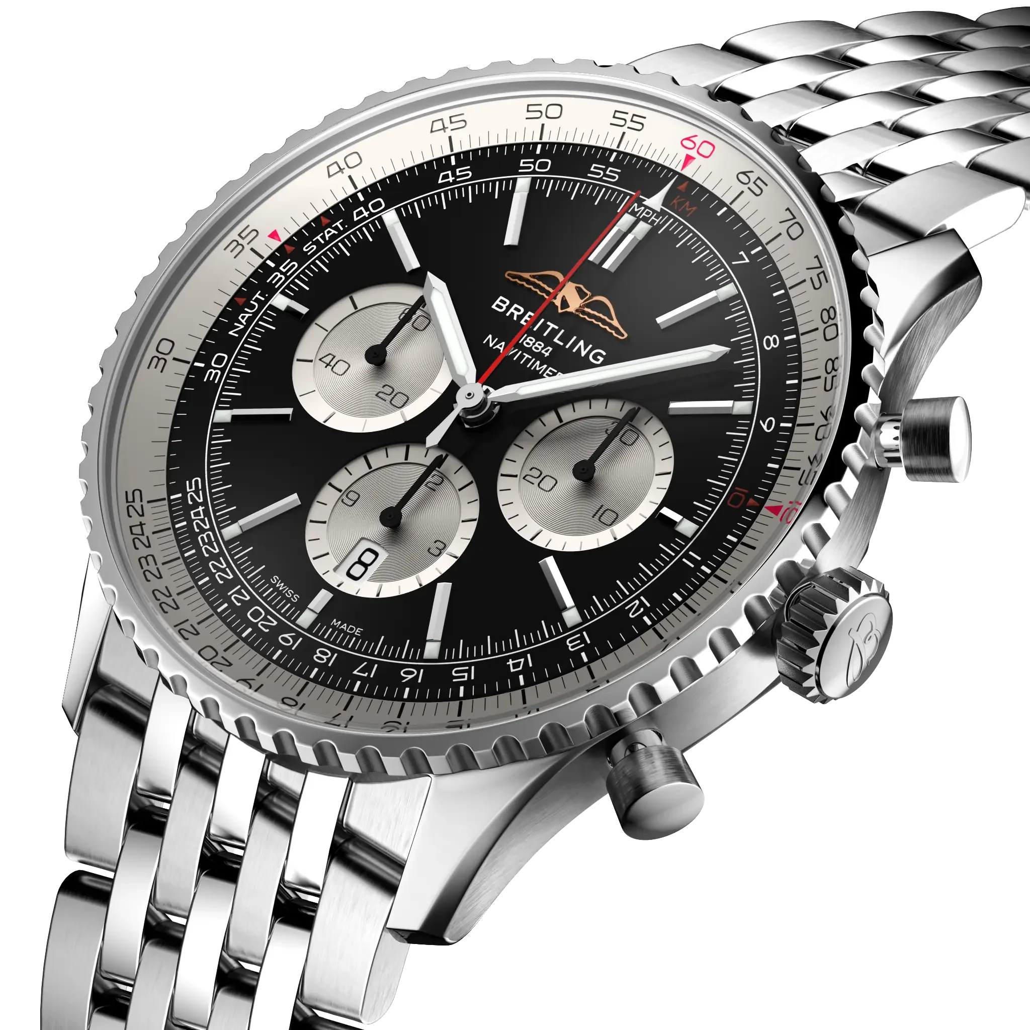 Breitling Navitimer B01 Chronograph 46 Watch with Black Dial - Image 2