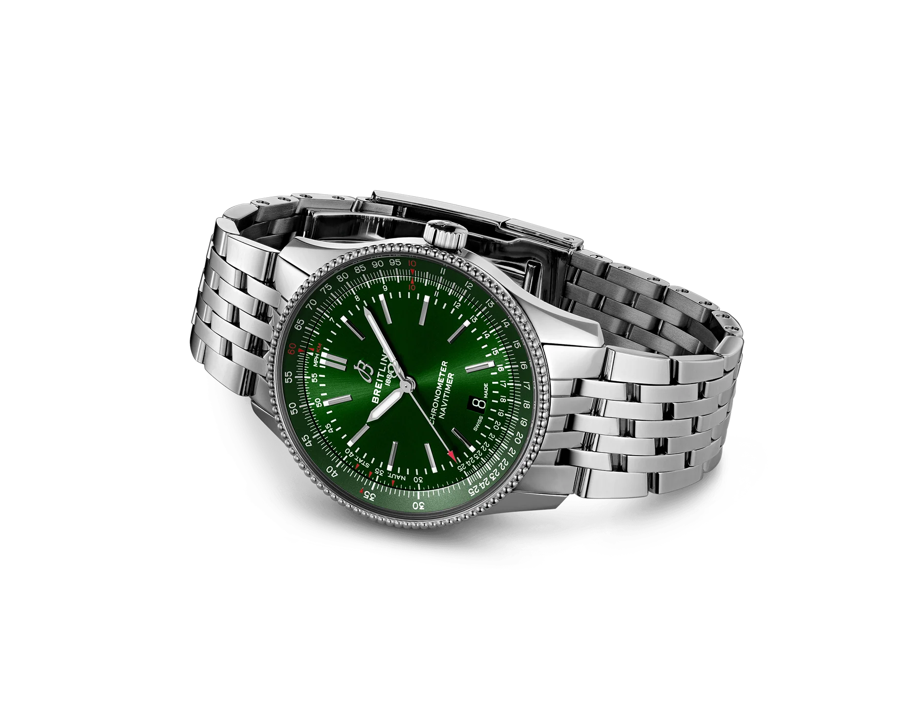 Breitling Navitimer Watch with Green Dial, 41mm - Image 3
