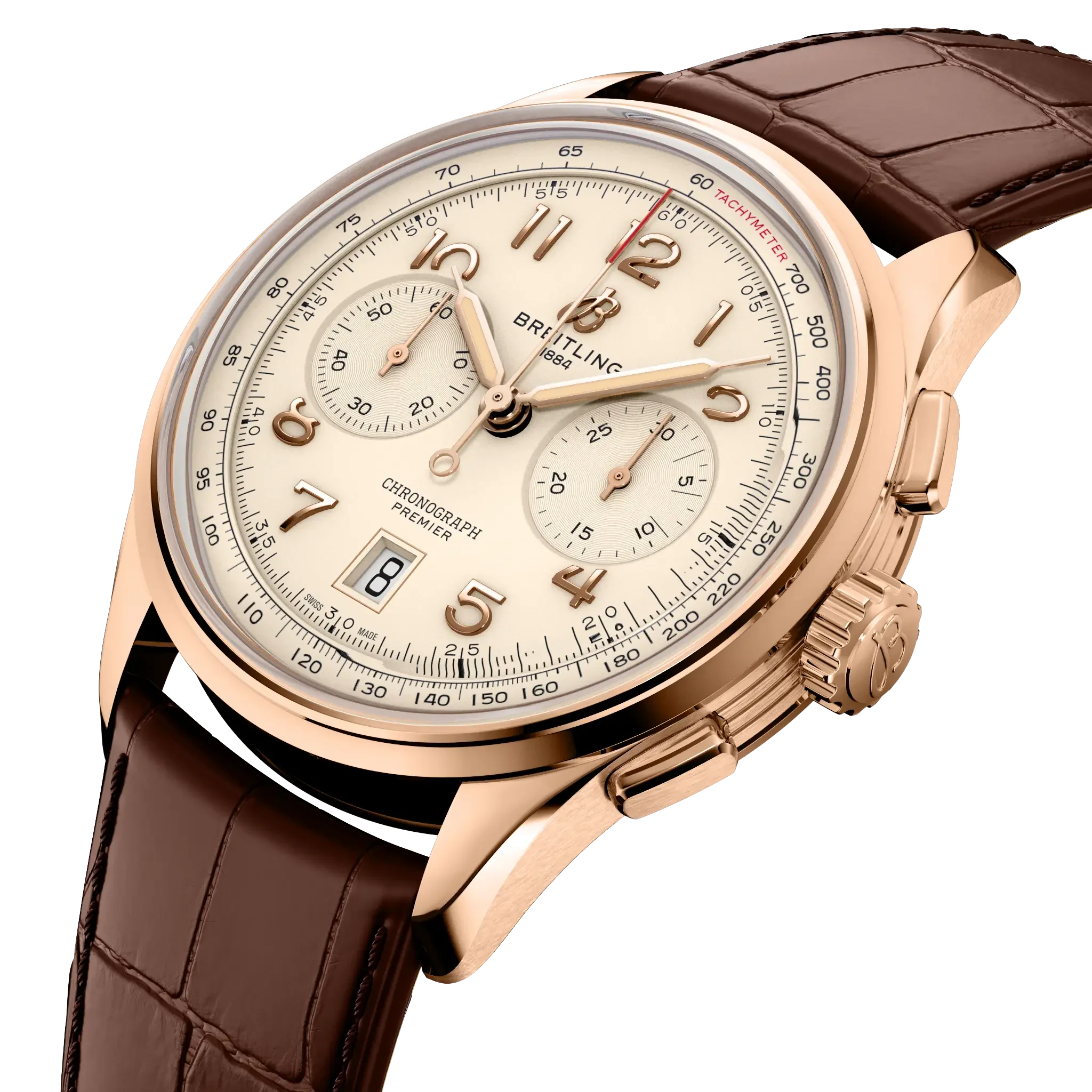 Breitling Premier B01 Chronograph 42 Watch with Cream Dial - Image 2