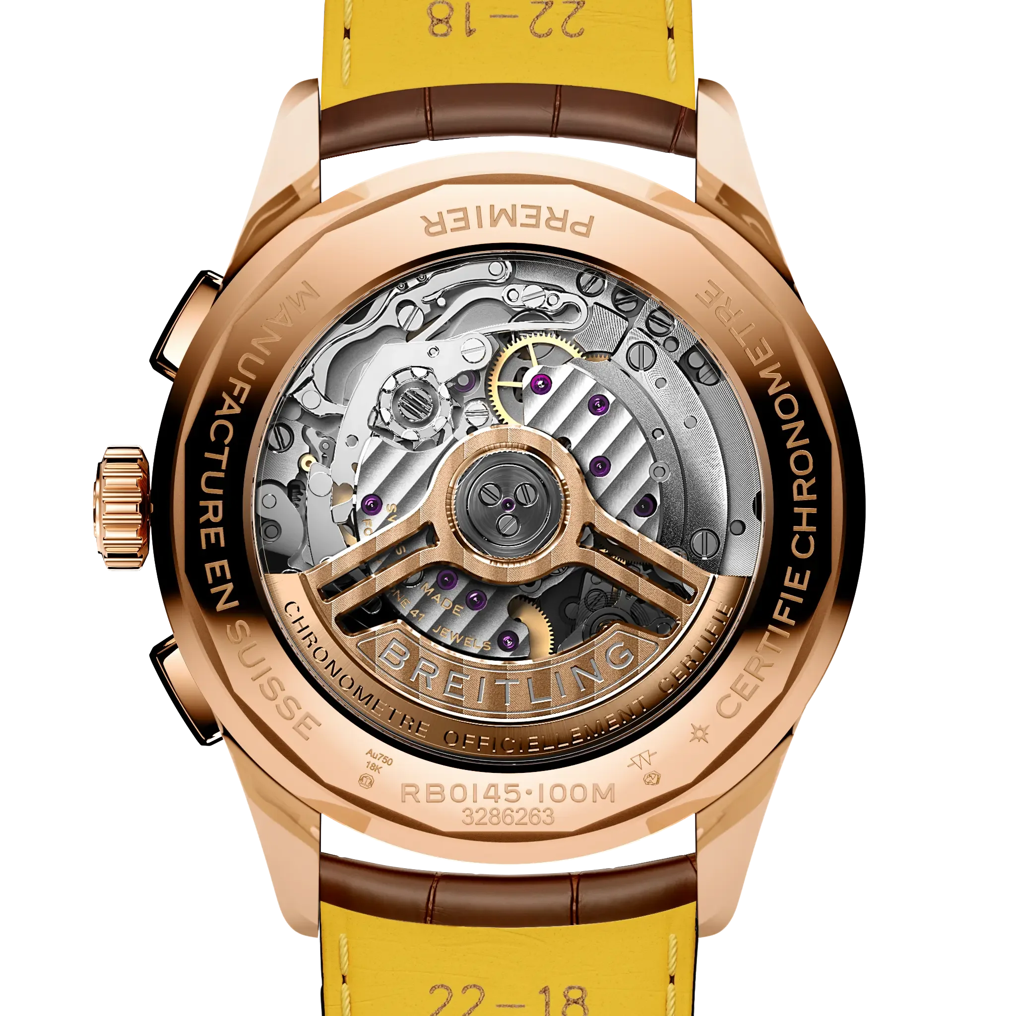 Breitling Premier B01 Chronograph 42 Watch with Cream Dial - Image 3