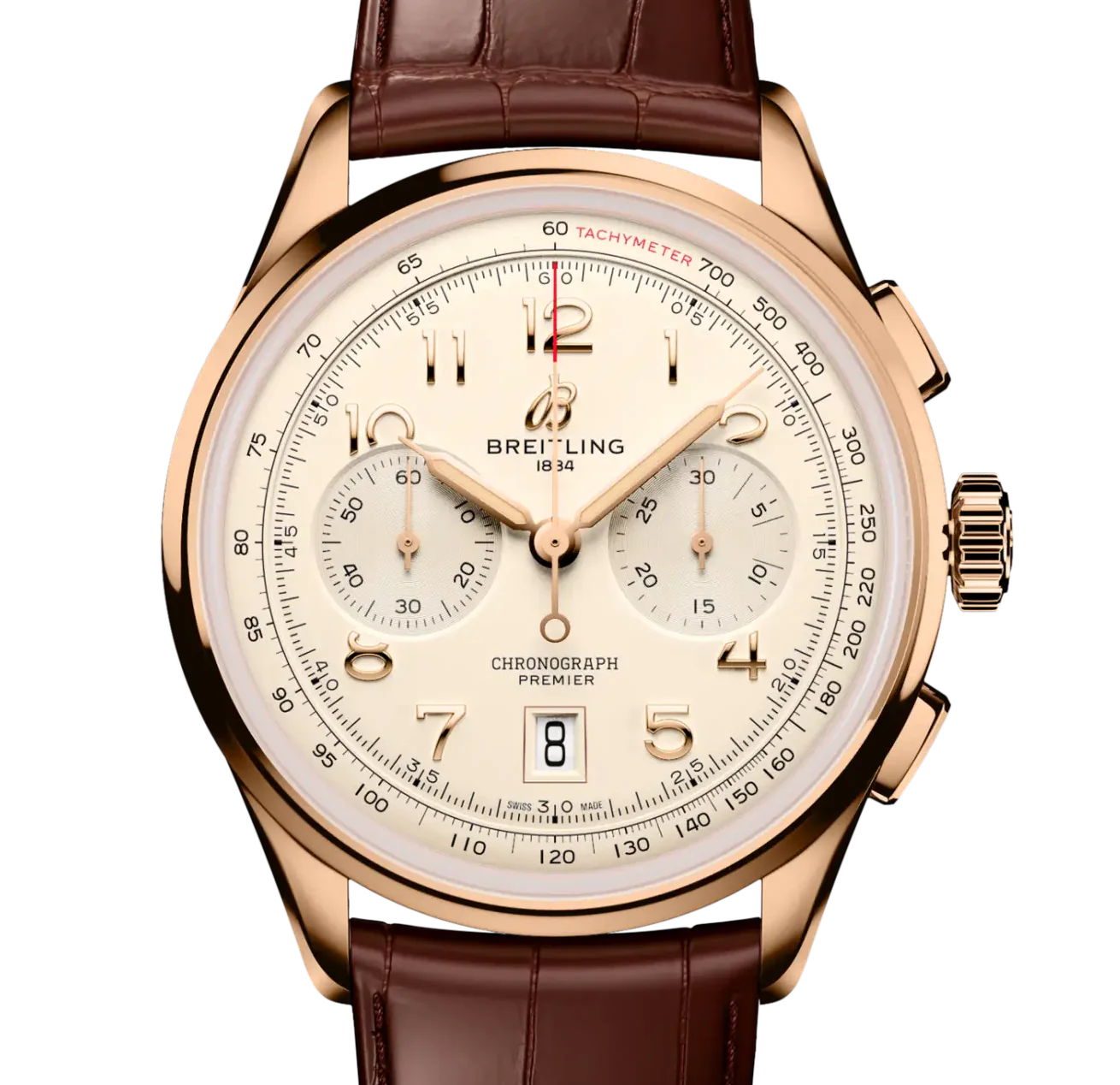 Breitling Premier B01 Chronograph 42 Watch with Cream Dial - Image 6